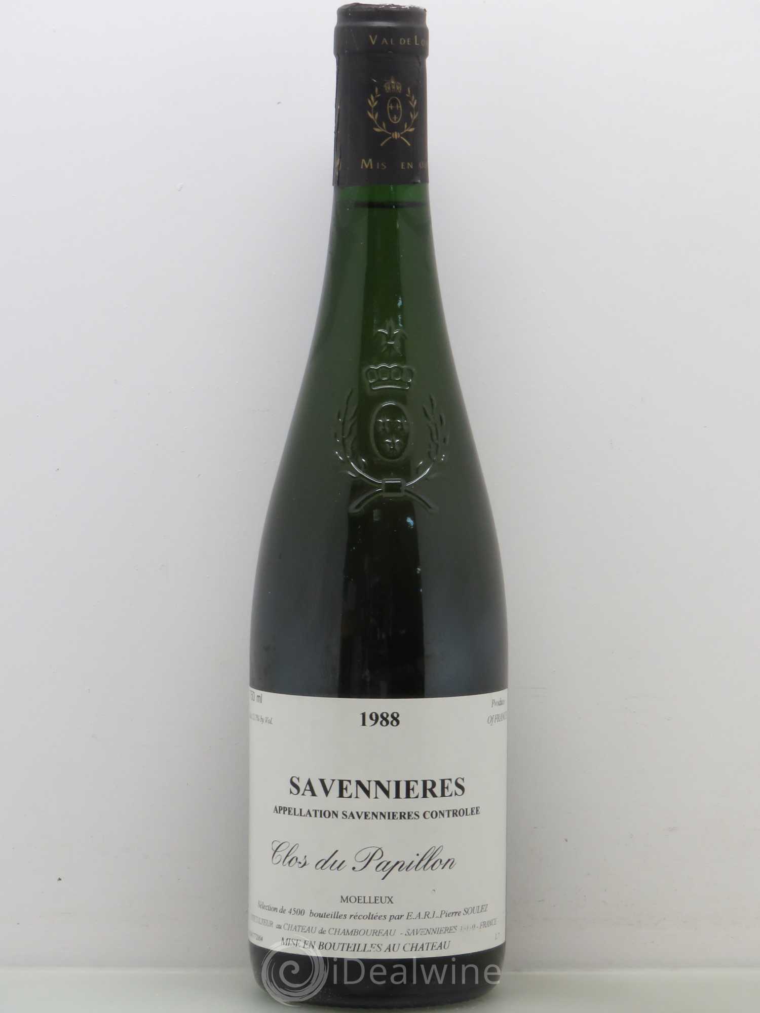 Savennières Clos du Papillon Château de Chamboureau 1988 - Lotto di 1 bottiglia - 0