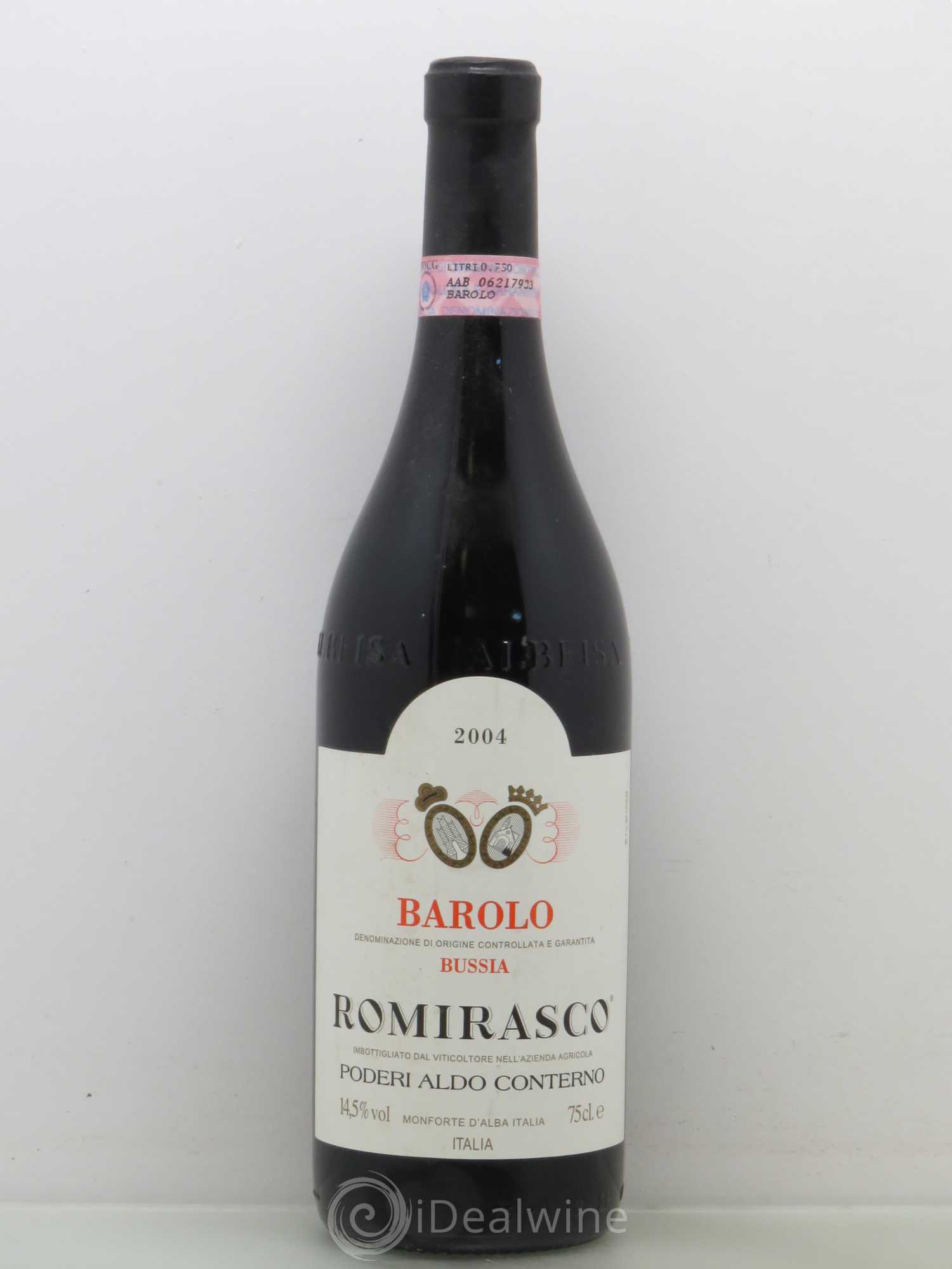 Barolo DOCG Bussia Romirasco Aldo Conterno Bussia 2004 - Lot de 1 bouteille - 0