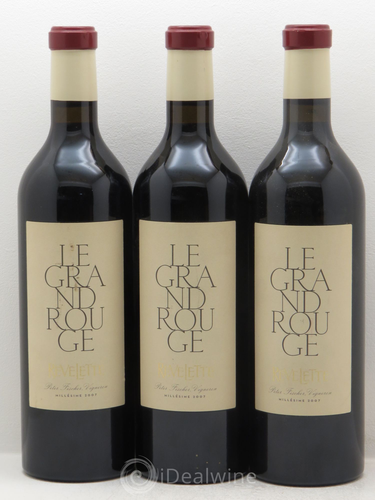 Méditerranée Château Revelette Le Grand Rouge Sandra & Peter Fischer 2007 - Lot de 3 bouteilles - 0