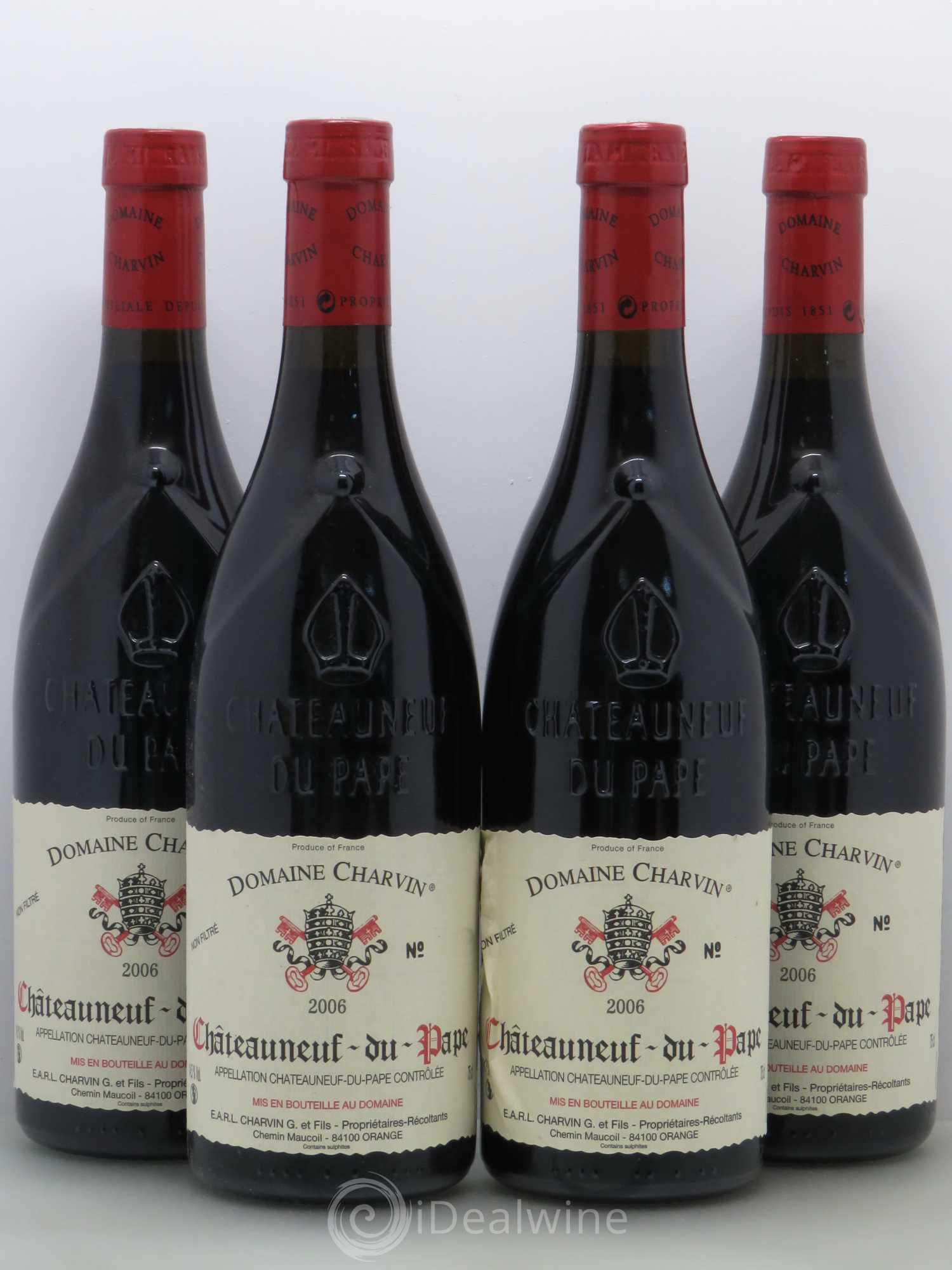 Châteauneuf-du-Pape Charvin (Domaine) 2006 - Lot de 4 bouteilles - 0