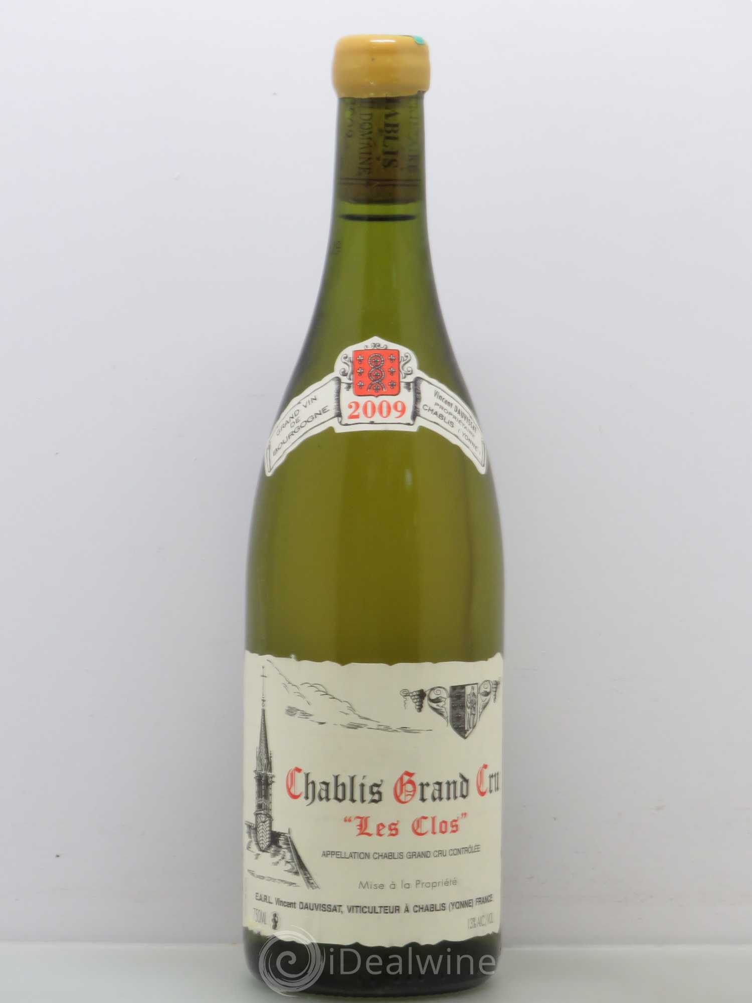 Chablis Grand Cru Les Clos Vincent Dauvissat (Domaine) 2009 - Lot de 1 bouteille - 0