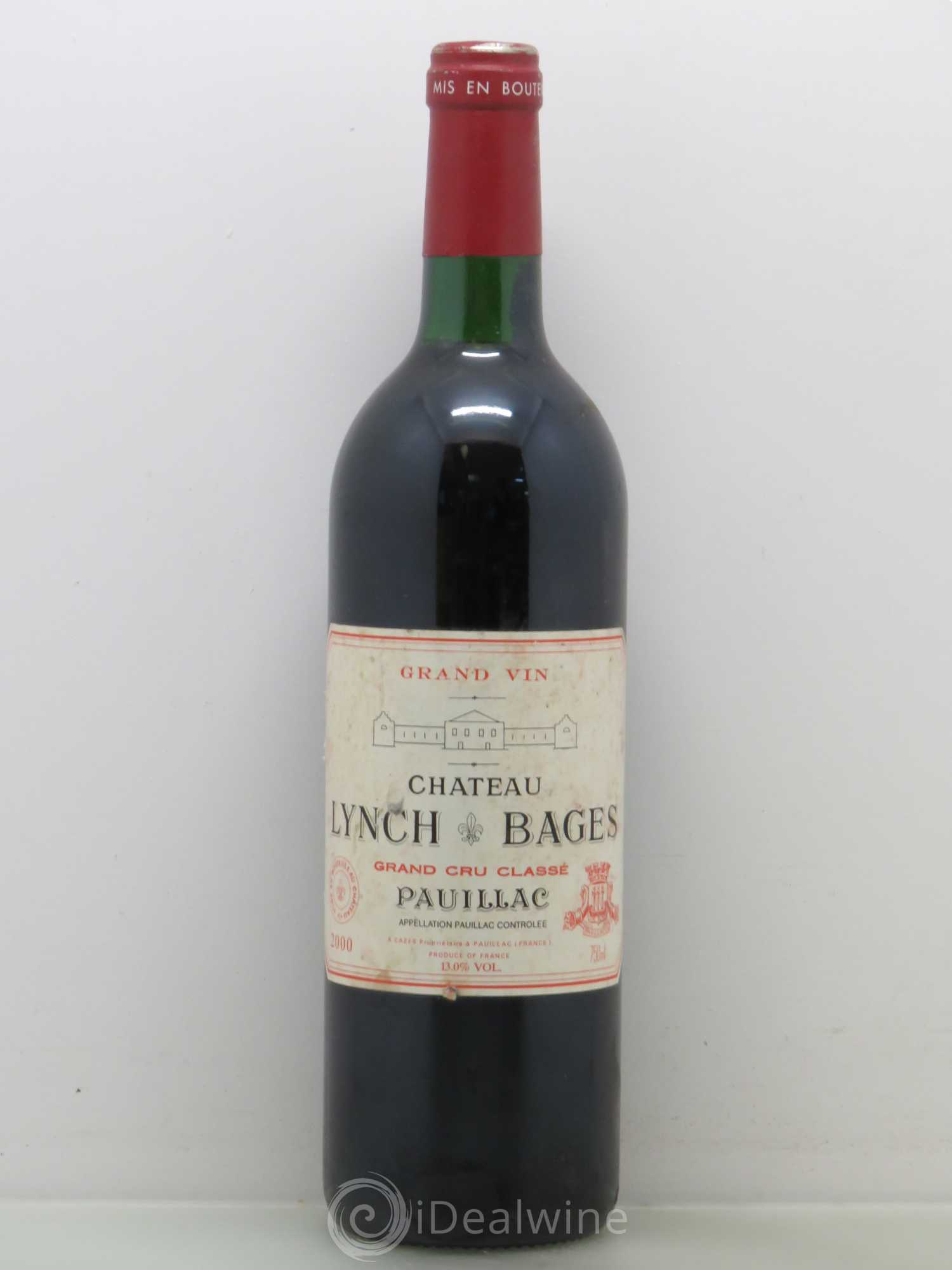 Château Lynch Bages 5ème Grand Cru Classé 2000 - Lot de 1 bouteille - 0