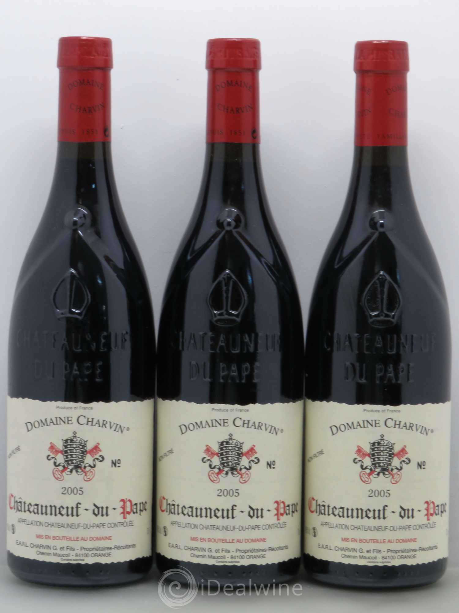 Châteauneuf-du-Pape Charvin (Domaine) 2005 - Lot de 3 bouteilles - 0