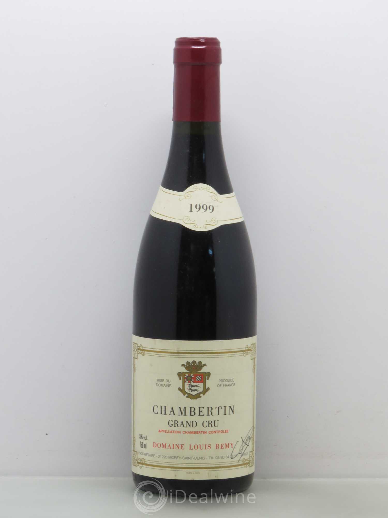 Chambertin Grand Cru Louis Remy 1999 - Lot de 1 bouteille - 0