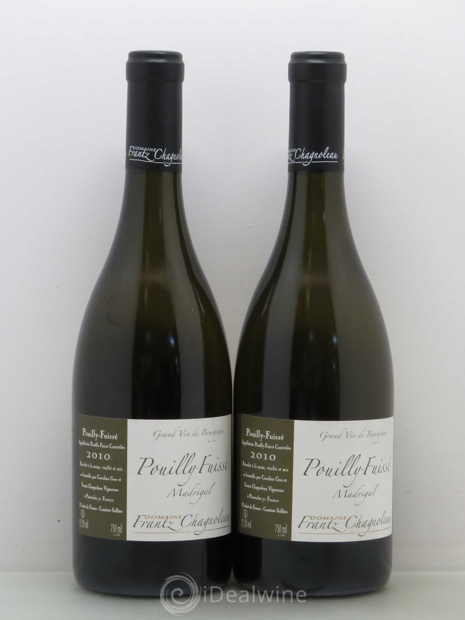 Pouilly-Fuissé Madrigal Frantz Chagnoleau (Domaine) 2010 - Lot de 2 bouteilles - 0