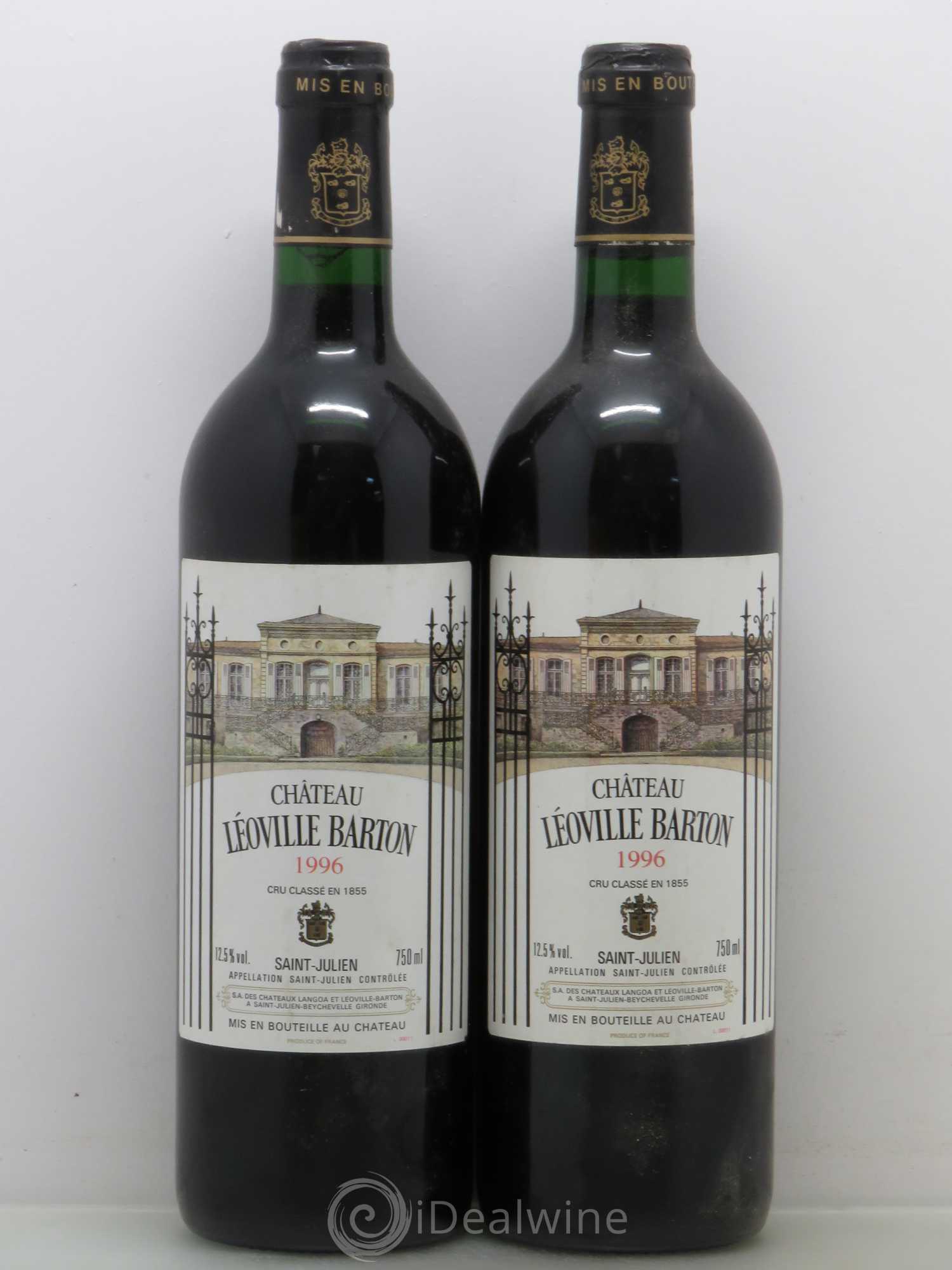 Château Léoville Barton 2ème Grand Cru Classé 1996 - Lot de 5 bouteilles - 2