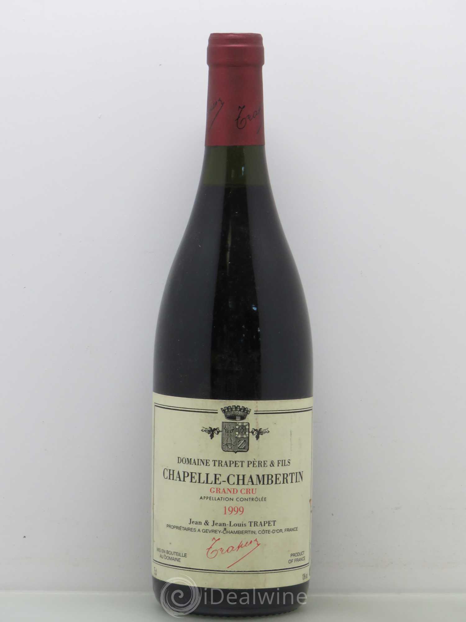 Chapelle-Chambertin Grand Cru Domaine Trapet 1999 - Lot de 1 bouteille - 0