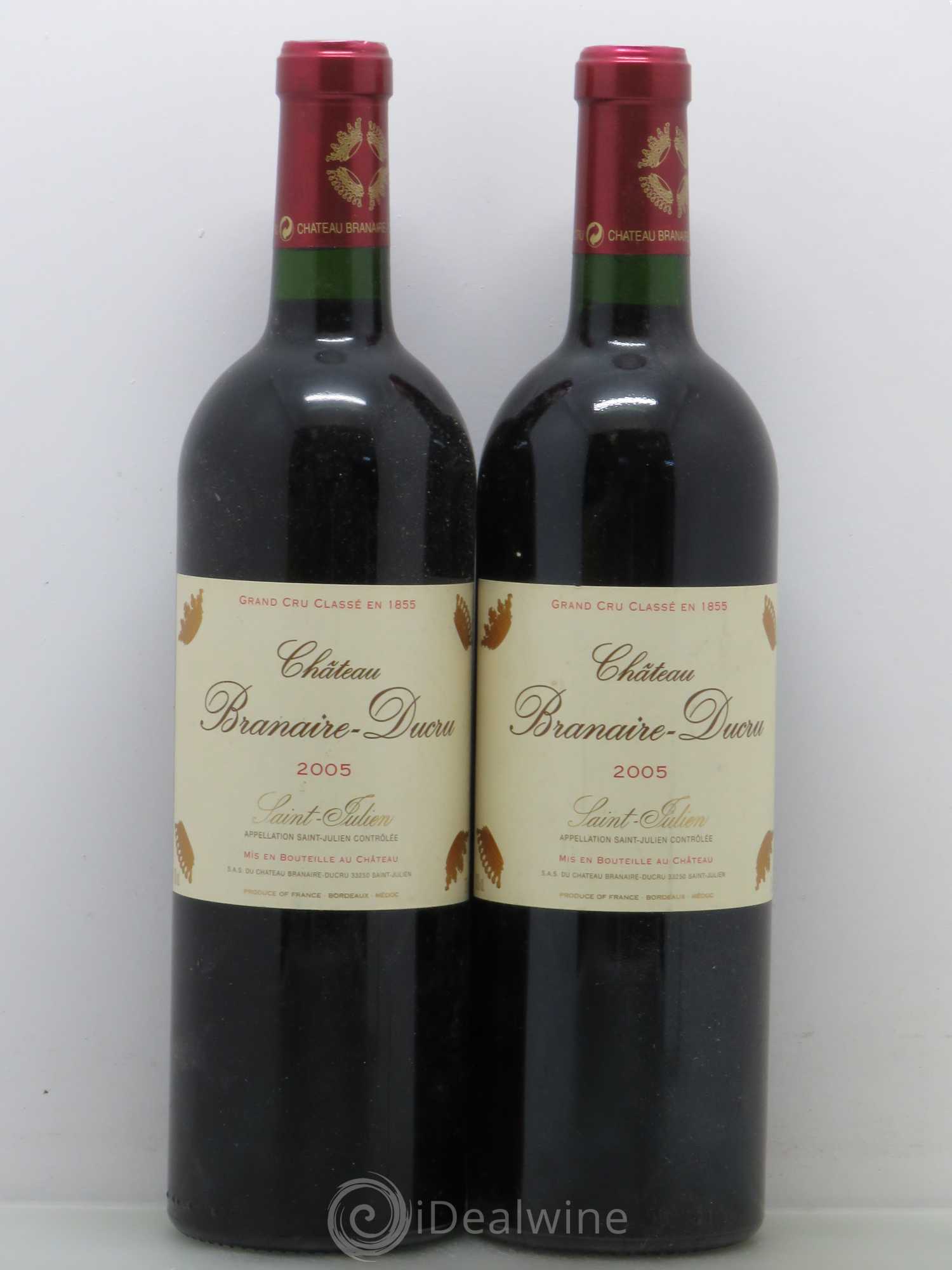 Château Branaire Ducru 4ème Grand Cru Classé 2005 - Lot de 2 bouteilles - 0