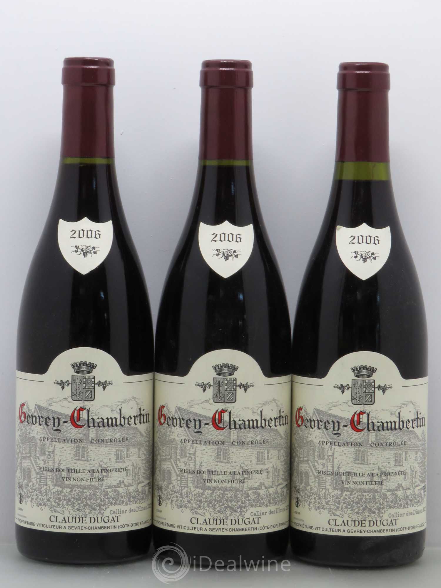 Gevrey-Chambertin Claude Dugat 2006 - Lot de 3 bouteilles - 0