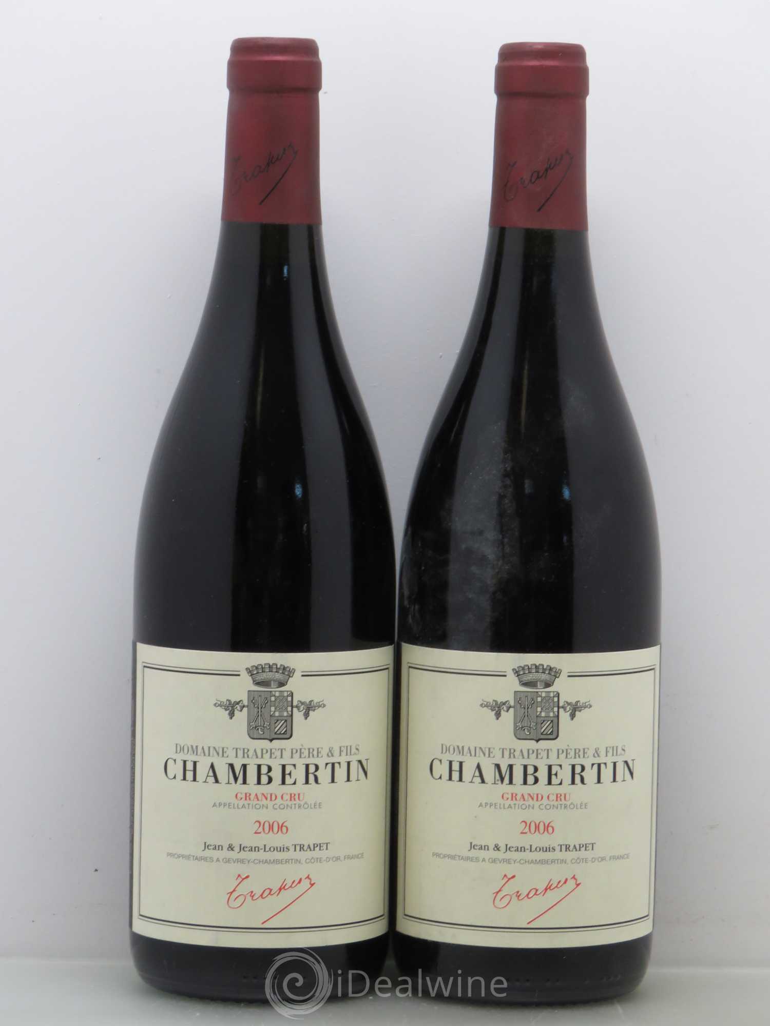 Chambertin Grand Cru Domaine Trapet 2006 - Lot de 2 bouteilles - 0