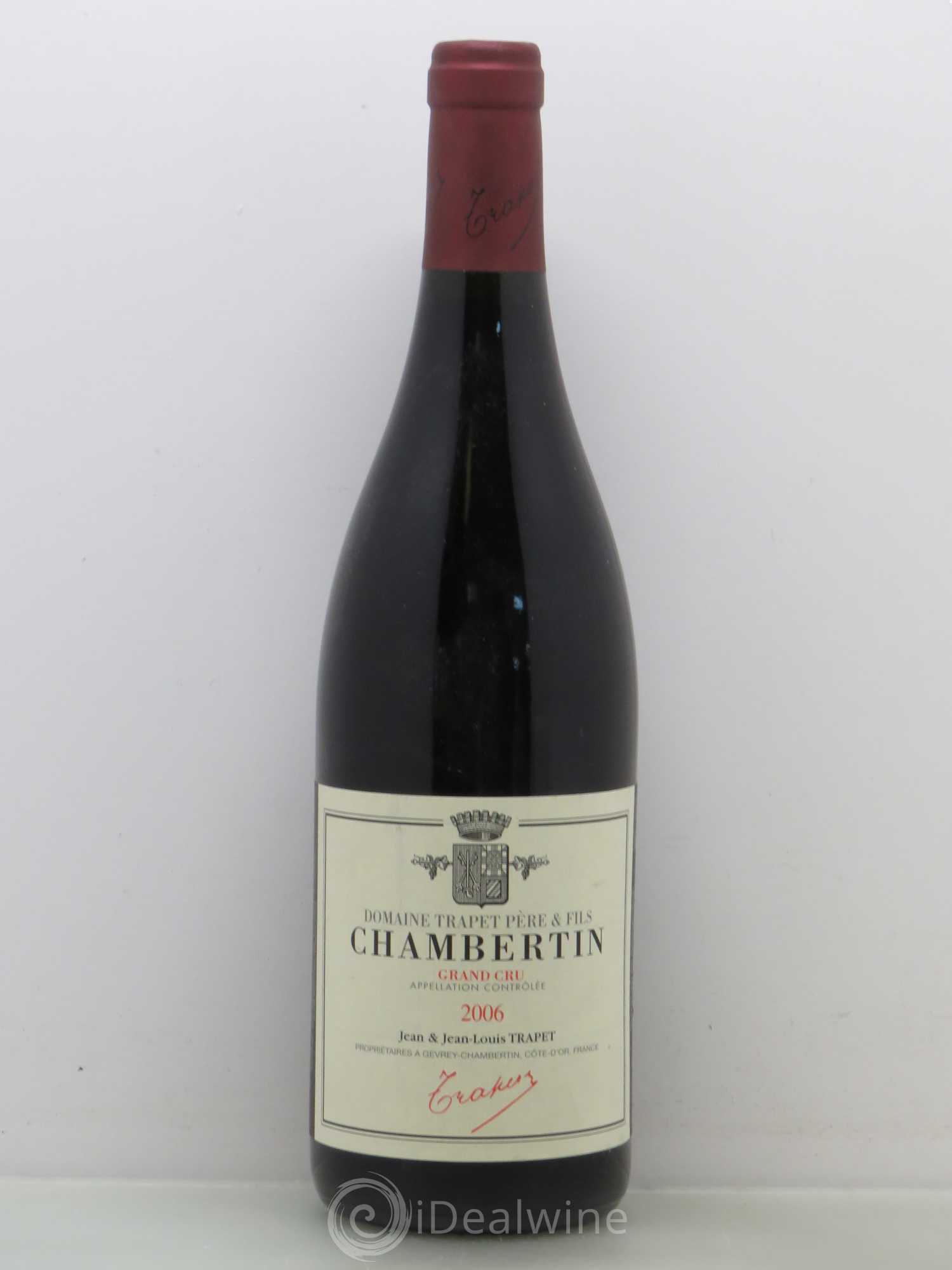 Chambertin Grand Cru Domaine Trapet 2006 - Lot de 1 bouteille - 0