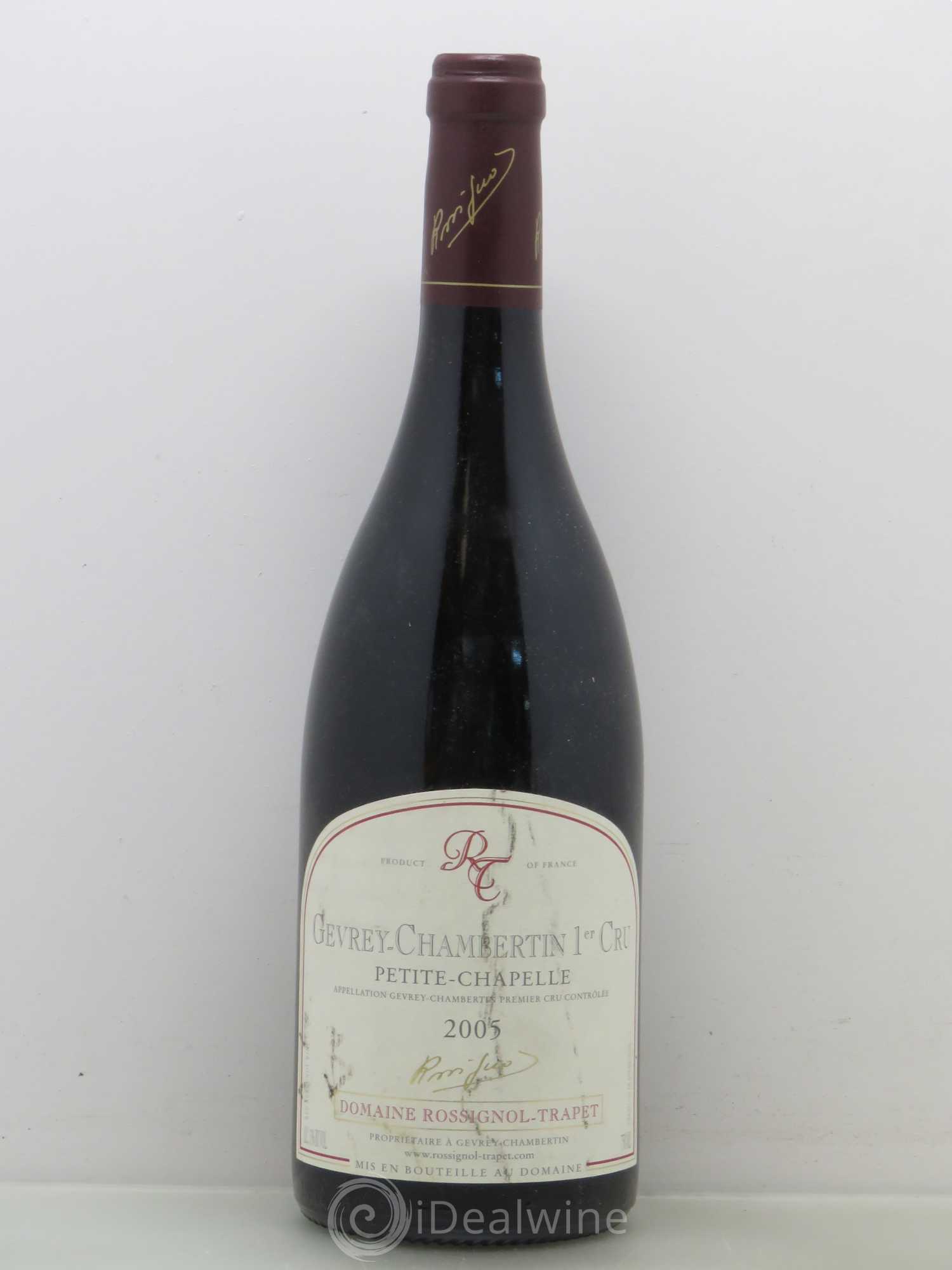 Gevrey-Chambertin 1er Cru Petite Chapelle Rossignol-Trapet (Domaine) 2005 - Lot de 1 bouteille - 0