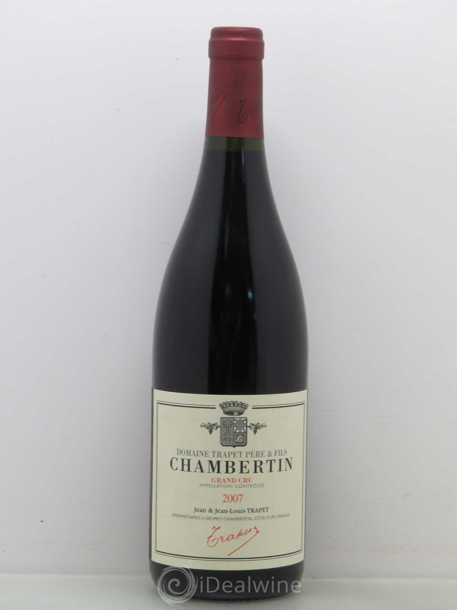 Chambertin Grand Cru Domaine Trapet 2007 - Lot de 1 bouteille - 0