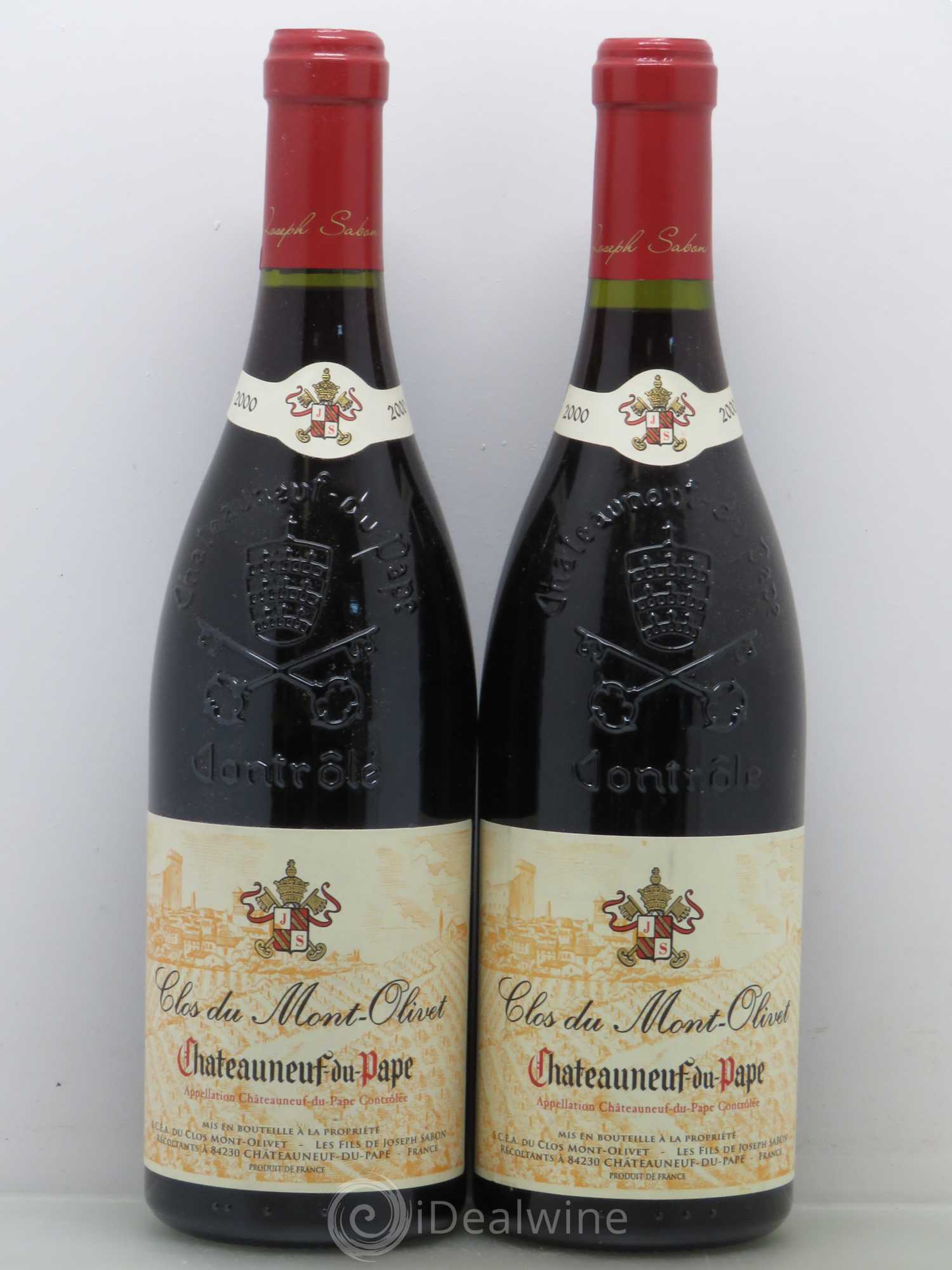 Châteauneuf-du-Pape Clos du Mont-Olivet 2000 - Lot de 2 bouteilles - 0