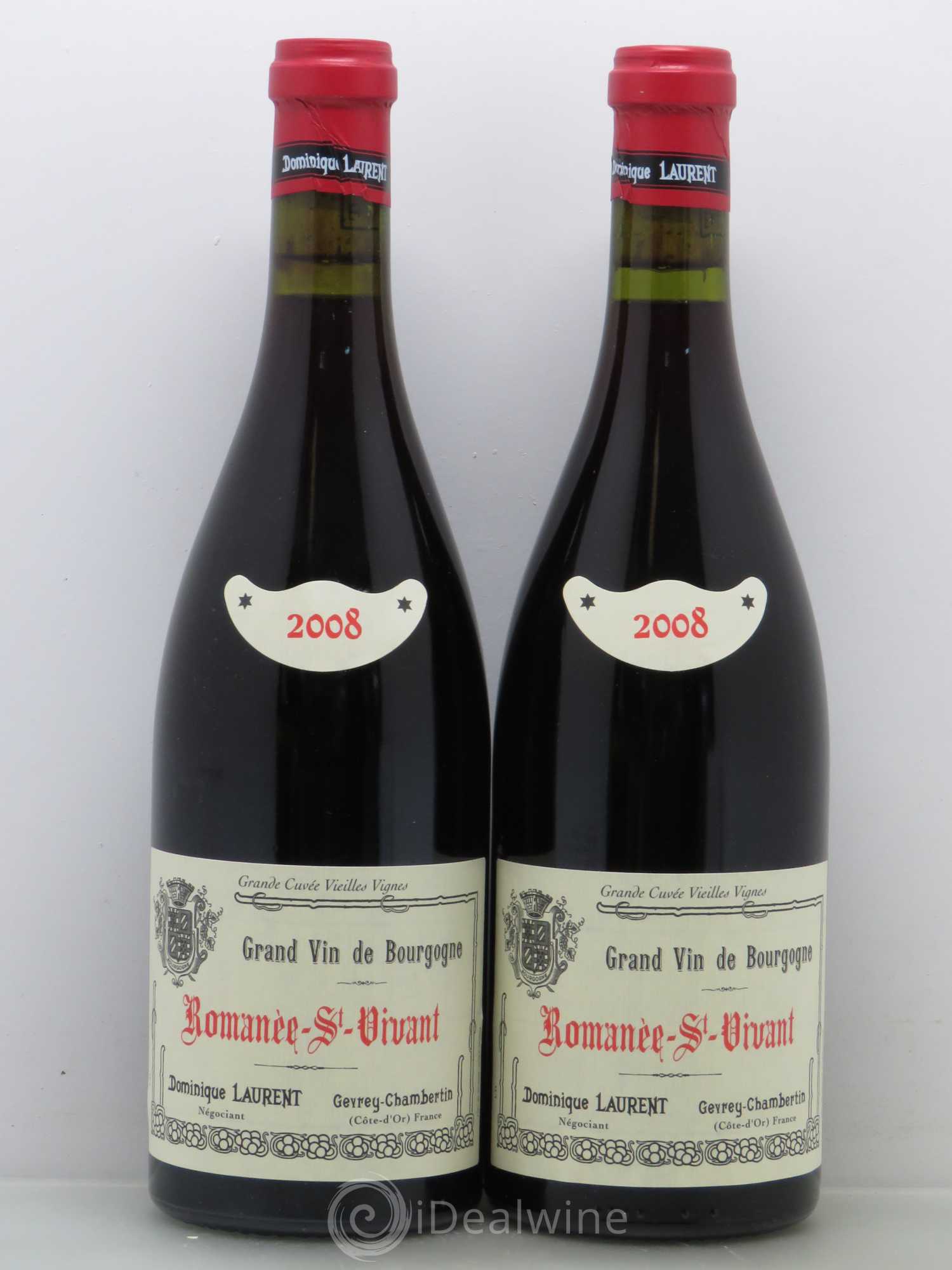 Romanée-Saint-Vivant Grand Cru Dominique Laurent 2008 - Lotto di 2 bottiglie - 0