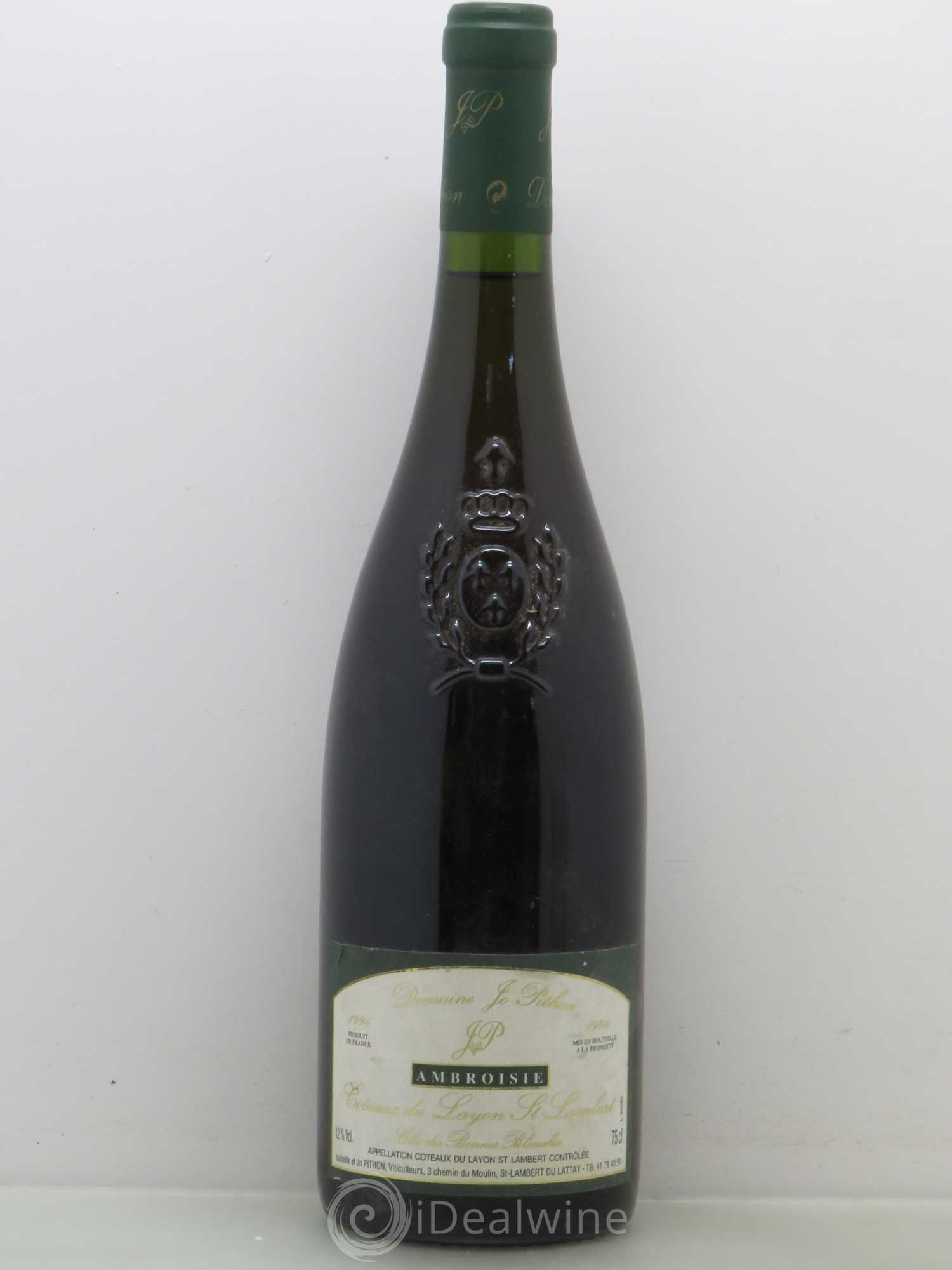 Coteaux du Layon Saint-Lambert Ambroisie Clos des Bonnes Blanches Jo Pithon (Domaine) Ambroisie 1994 - Lotto di 1 bottiglia - 0