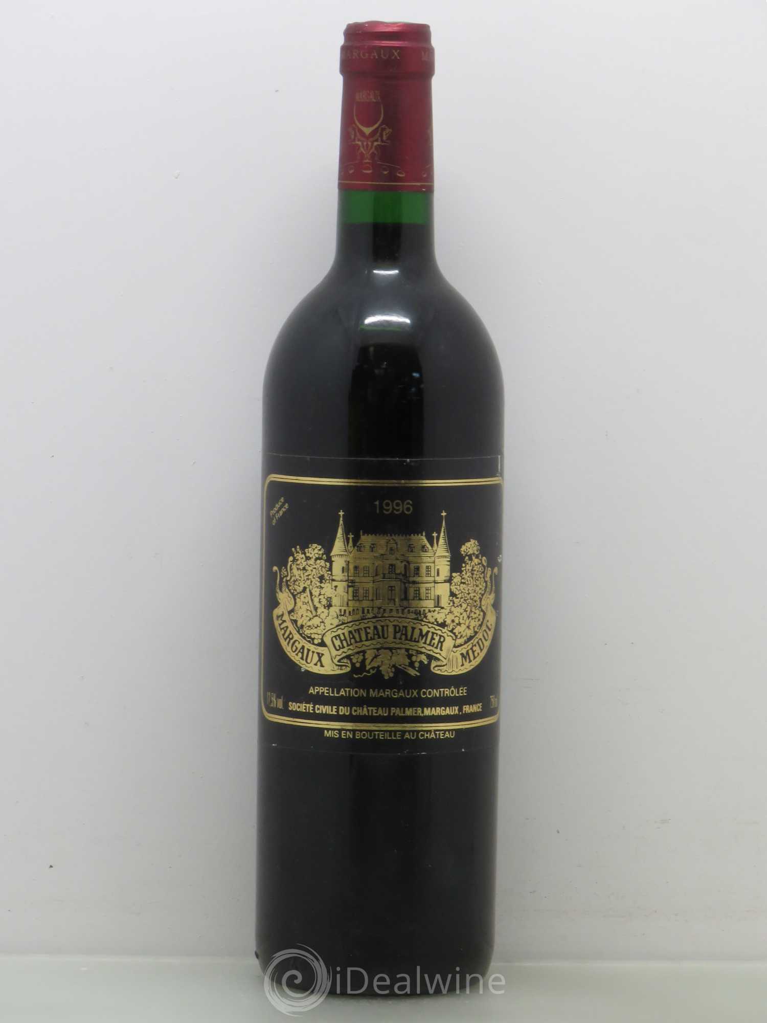Château Palmer 3ème Grand Cru Classé 1996 - Lot de 1 bouteille - 0