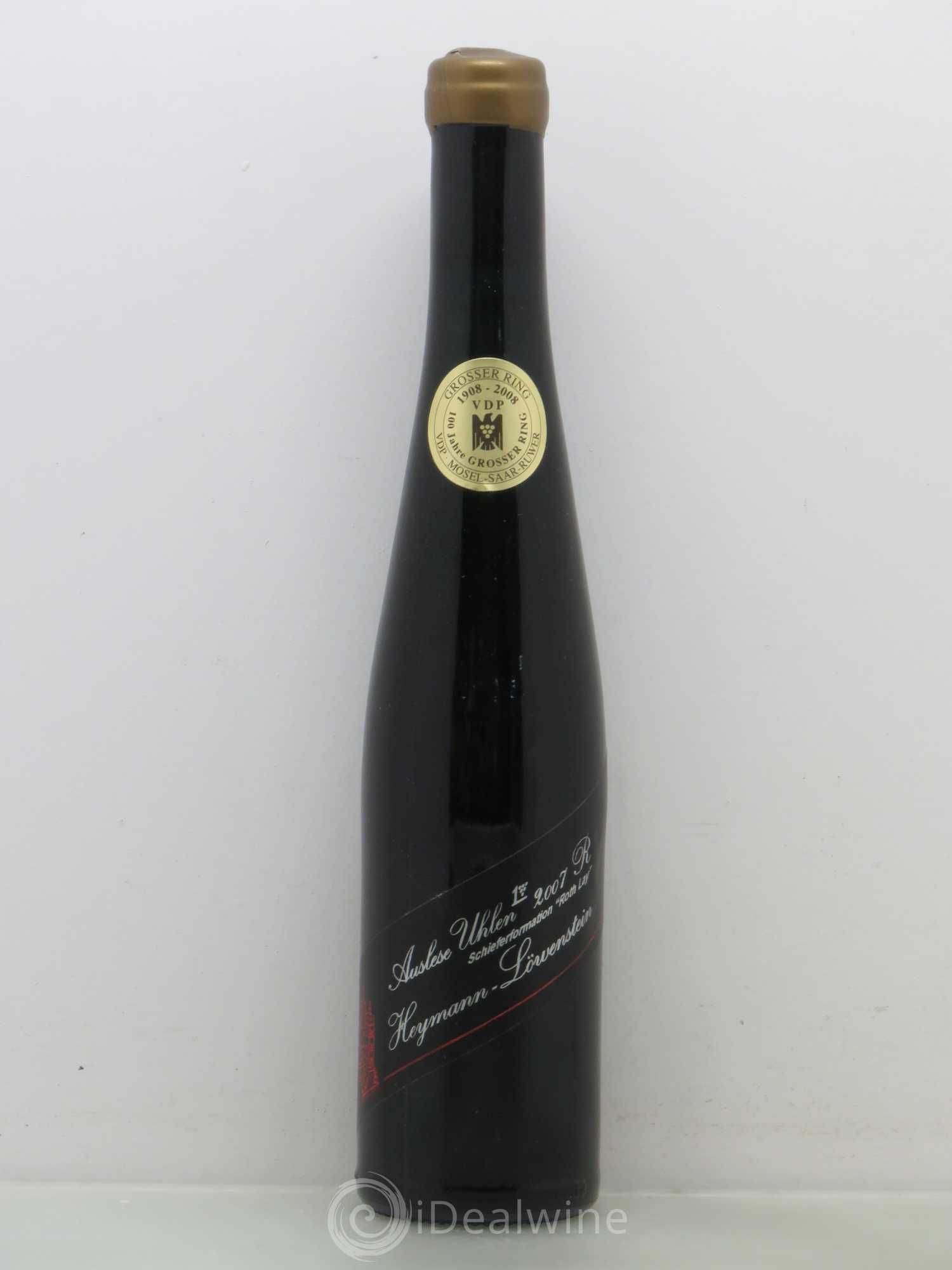 Allemagne Mosel-Saar Auslese Uhlen Heymann-Löwenstein Prädikatswein 2007 - Posten von 1 Demi-Flasche - 0