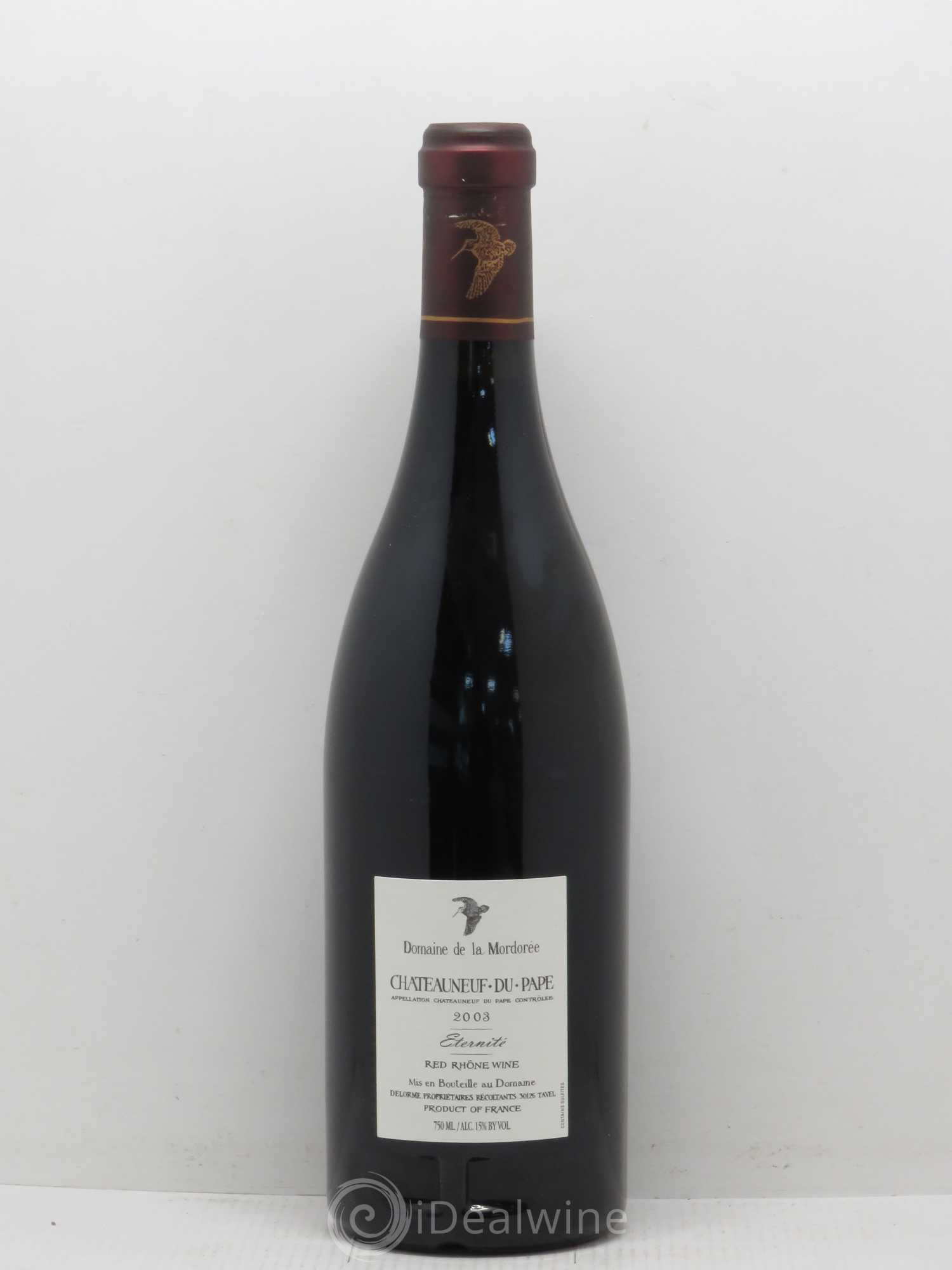 Châteauneuf-du-Pape La Plume du Peintre La Mordorée (Domaine de) Eternité 2003 - Lot de 1 bouteille - 1