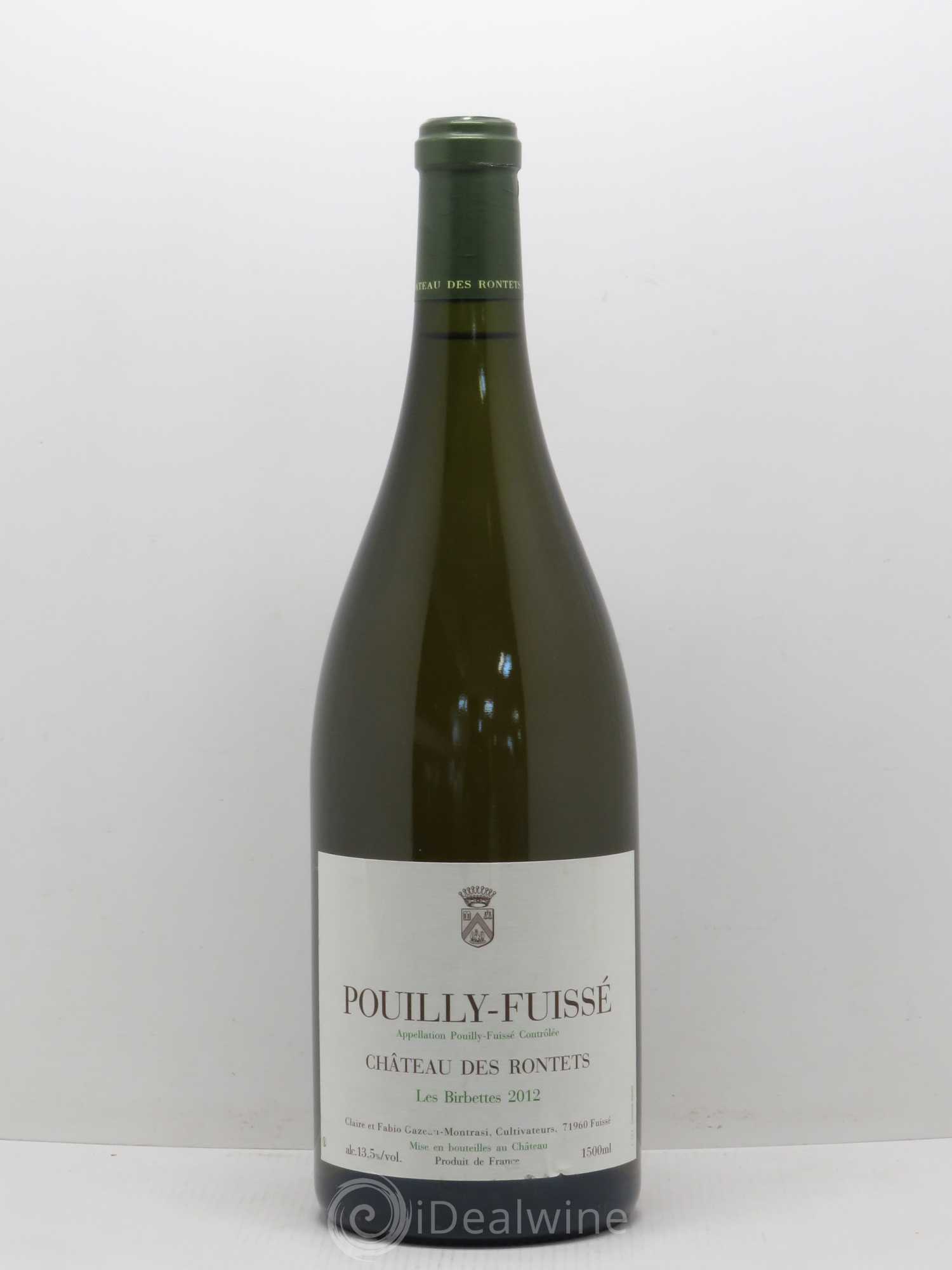 Pouilly-Fuissé Château Des Rontets Les Birbettes 2012 - Posten von 1 Magnum - 0