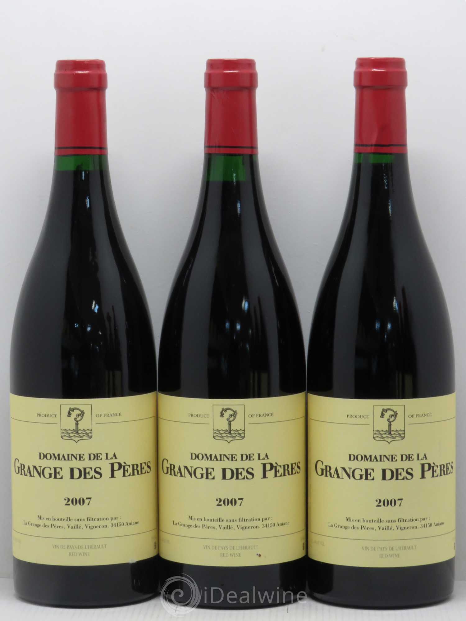 Pays d'Hérault Grange des Pères Laurent Vaillé 2007 - Lot de 6 bouteilles - 1