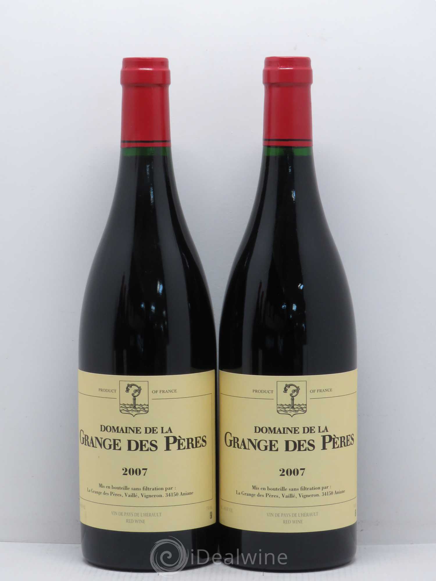 Pays d'Hérault Grange des Pères Laurent Vaillé 2007 - Lot de 2 bouteilles - 0