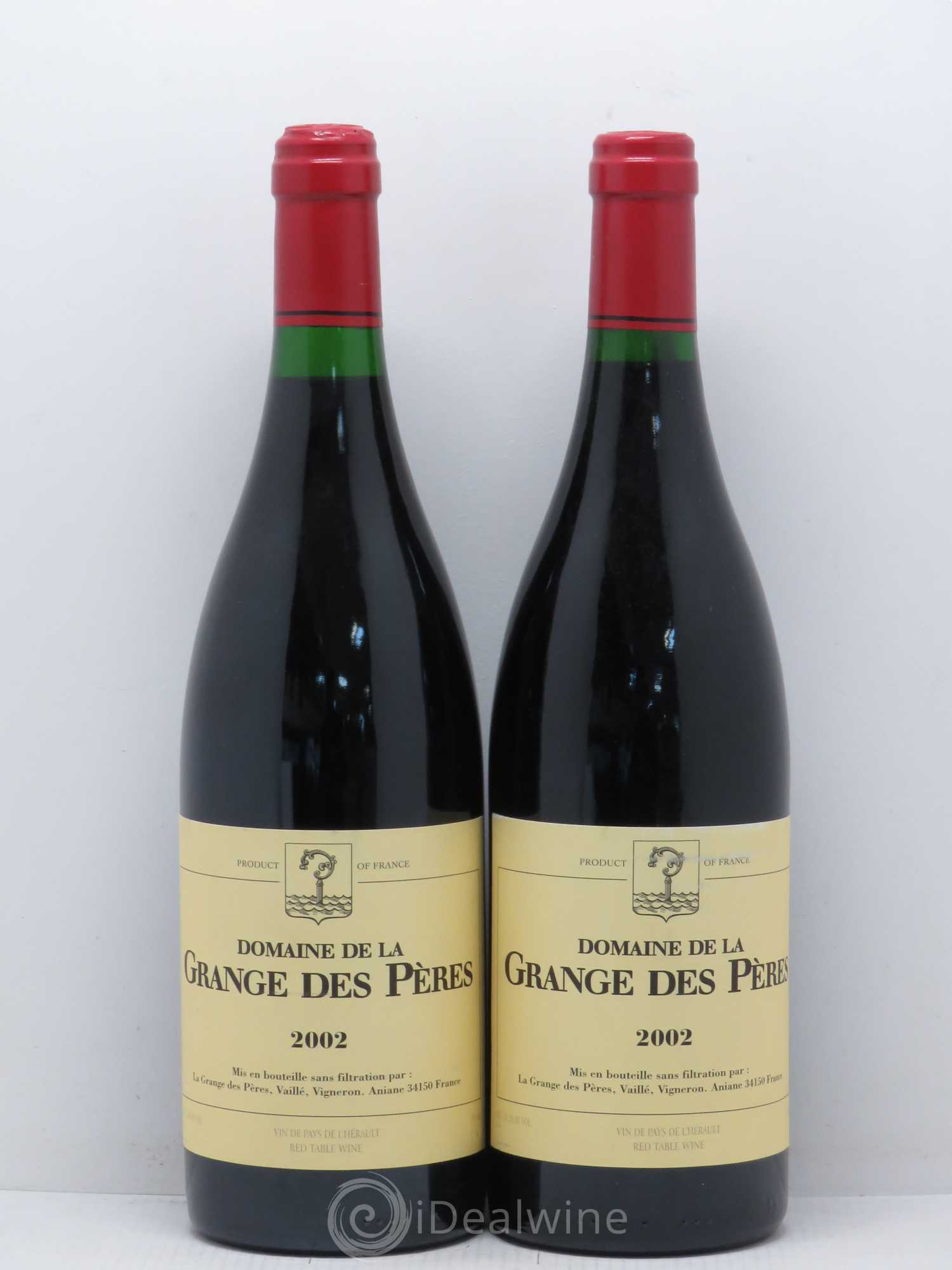 Pays d'Hérault Grange des Pères Laurent Vaillé 2002 - Lot de 2 bouteilles - 0
