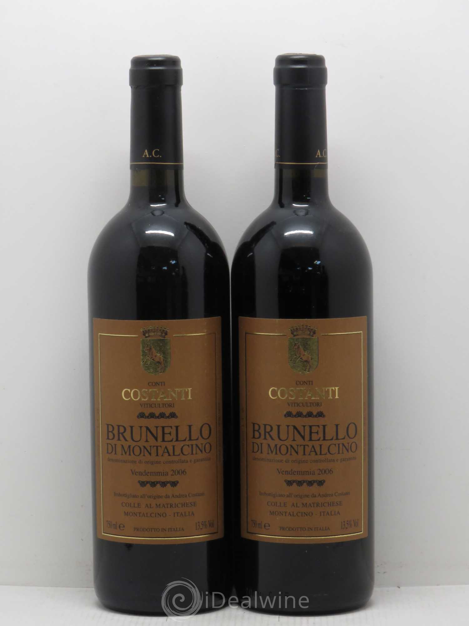 Brunello di Montalcino DOCG Conti Costanti 2006 - Lot de 2 bouteilles - 0