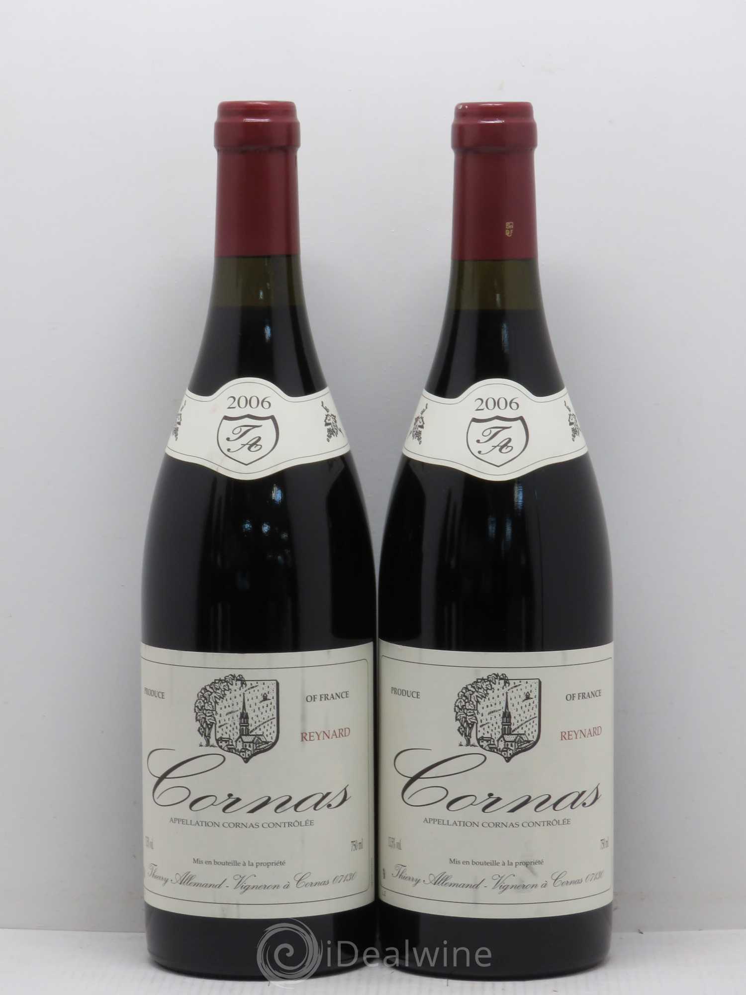 Cornas Reynard Thierry Allemand 2006 - Lot de 2 bouteilles - 0