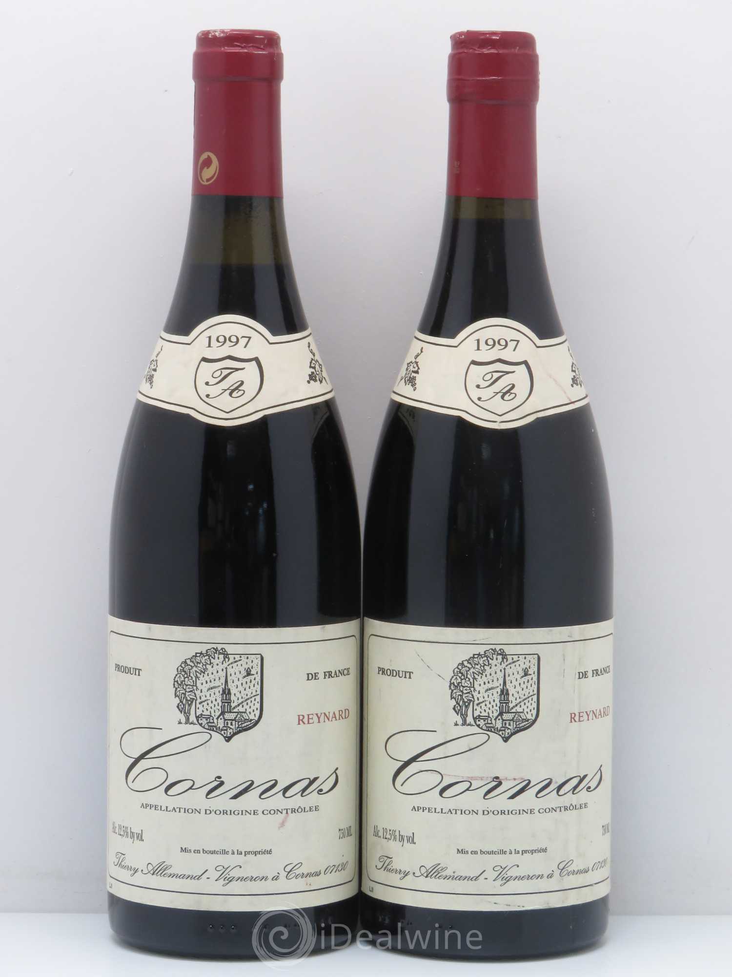 Cornas Reynard Thierry Allemand 1997 - Lot de 2 bouteilles - 0