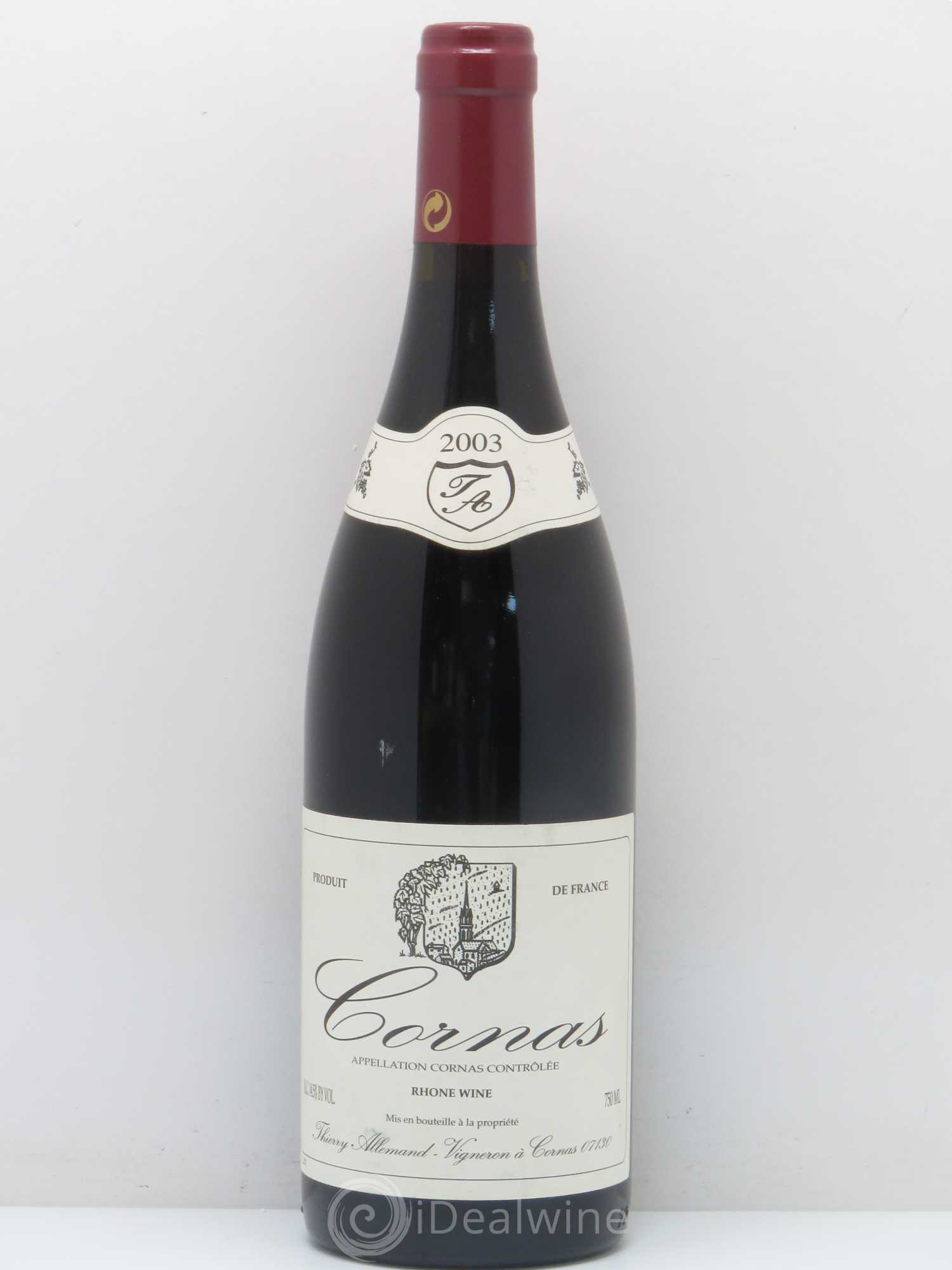 Cornas Thierry Allemand 2003 - Lot de 1 bouteille - 0