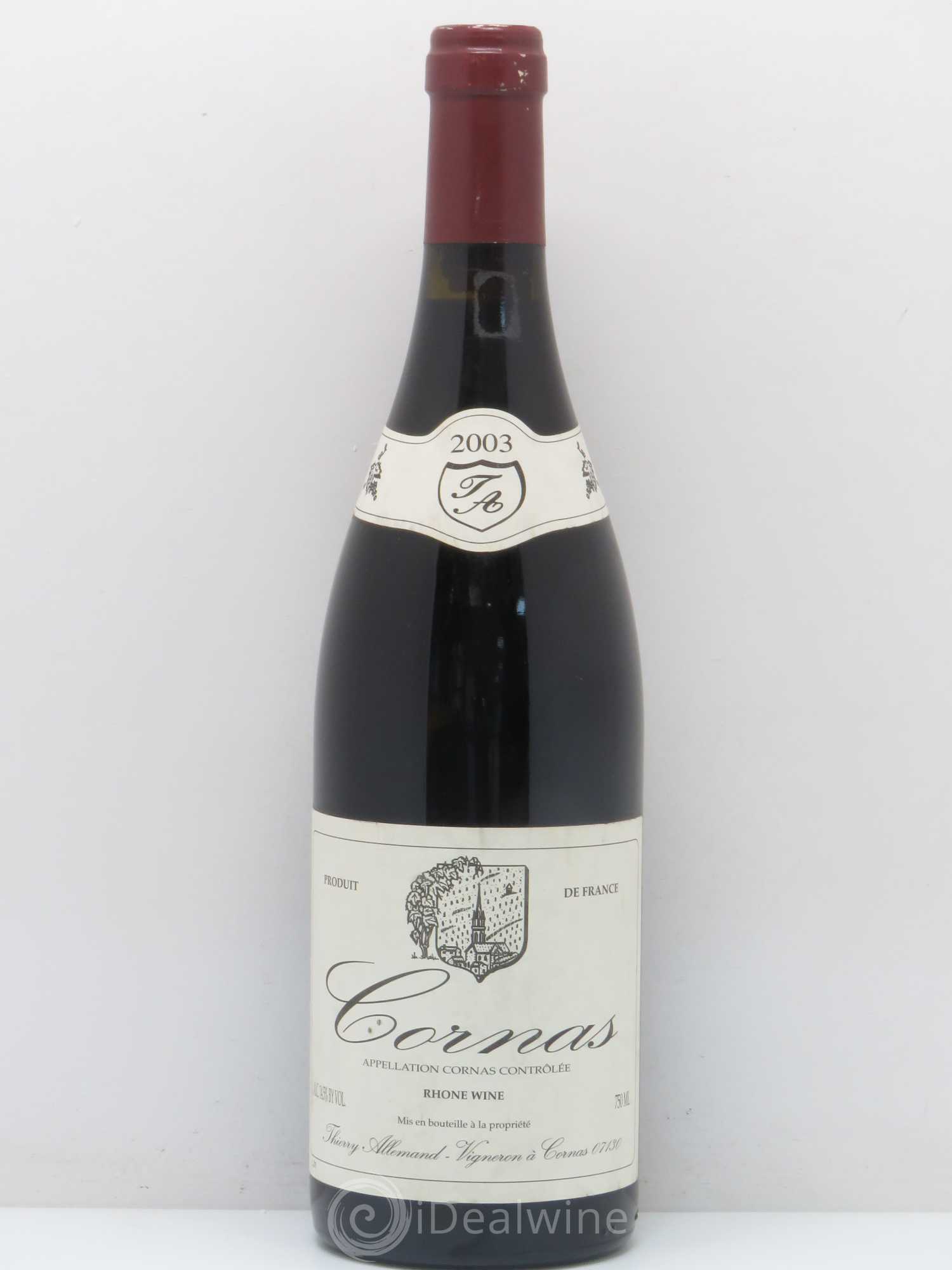 Cornas Thierry Allemand 2003 - Lot de 1 bouteille - 0