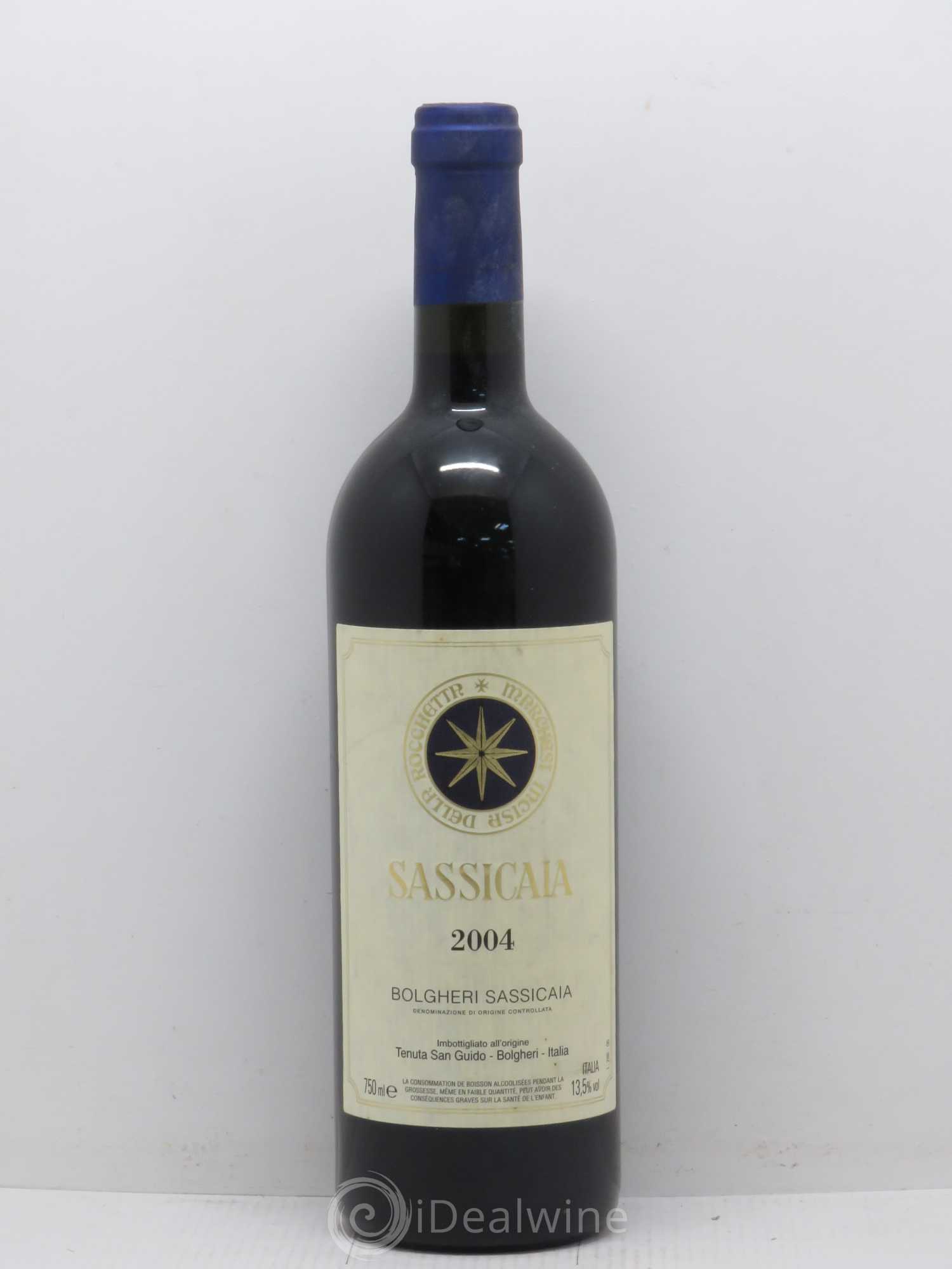 Bolgheri DOC Sassicaia Tenuta San Guido 2004 - Lot de 1 bouteille - 0