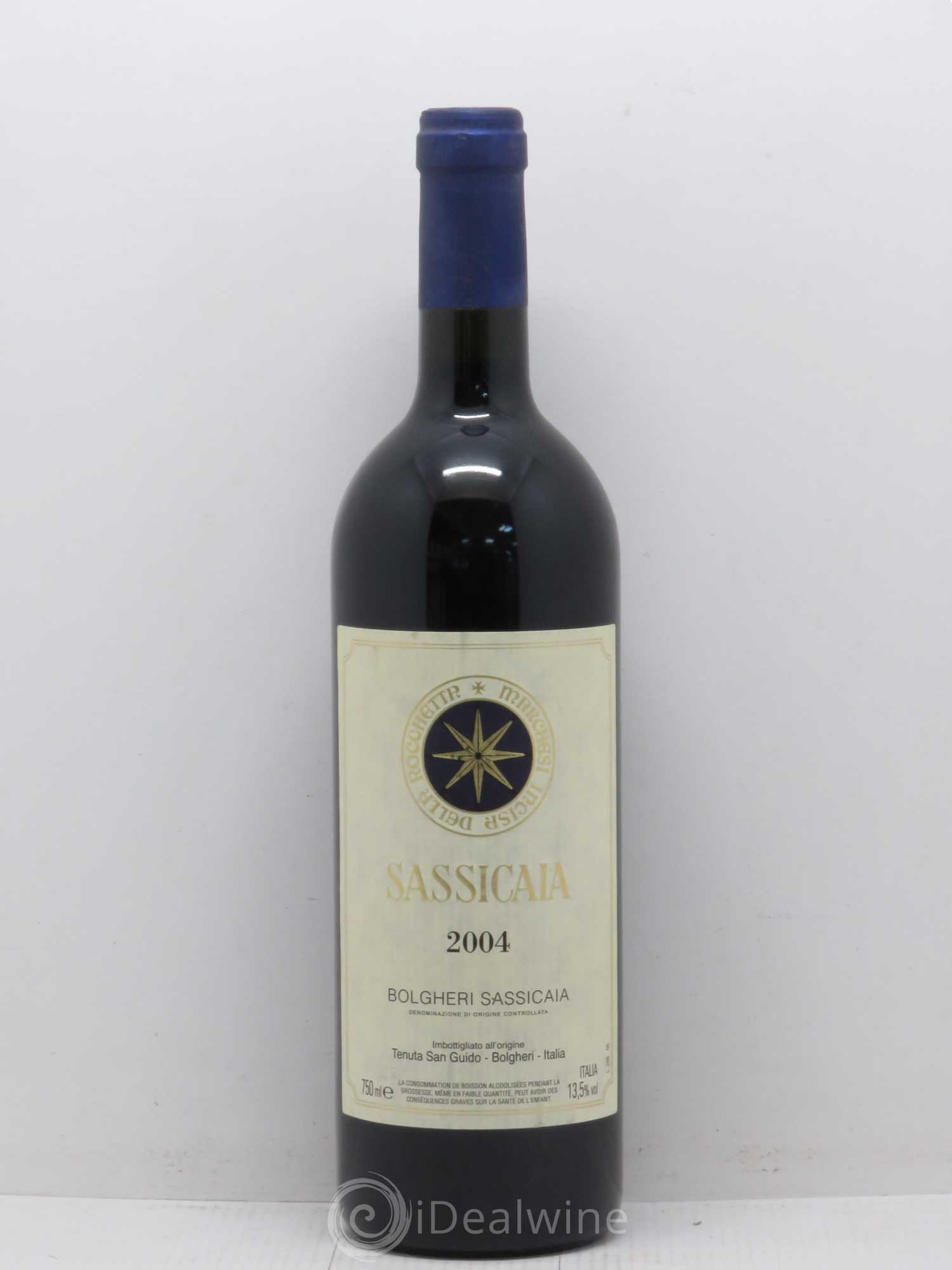 Bolgheri DOC Sassicaia Tenuta San Guido 2004 - Lot de 1 bouteille - 0