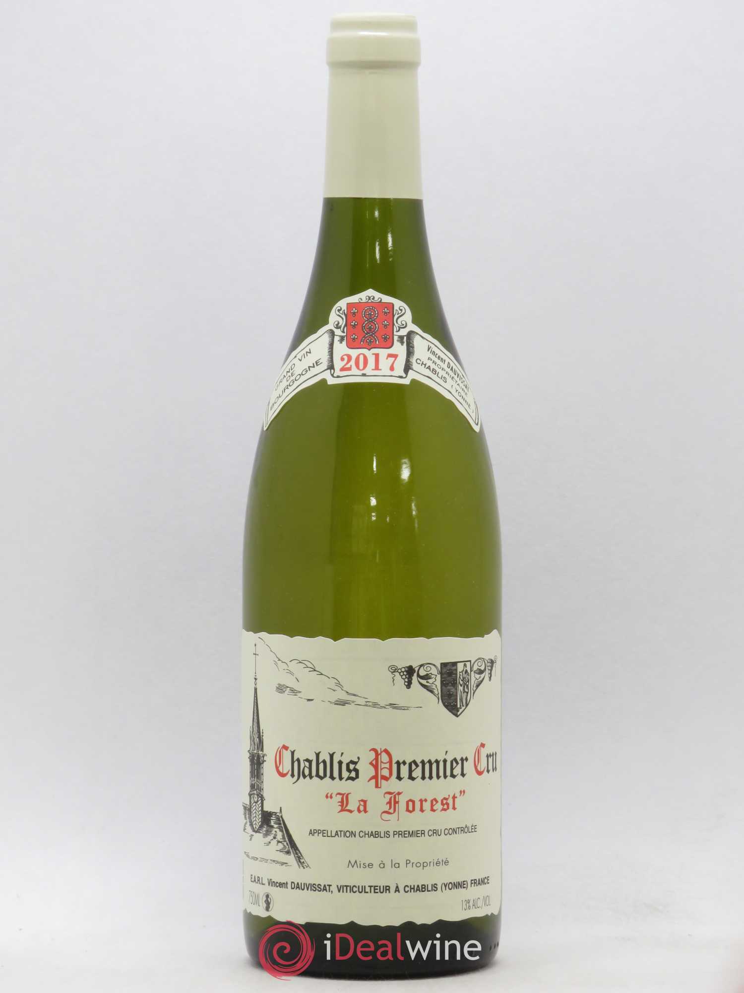 Chablis 1er Cru La Forest Vincent Dauvissat (Domaine) 2017 - Lot de 1 bouteille - 0