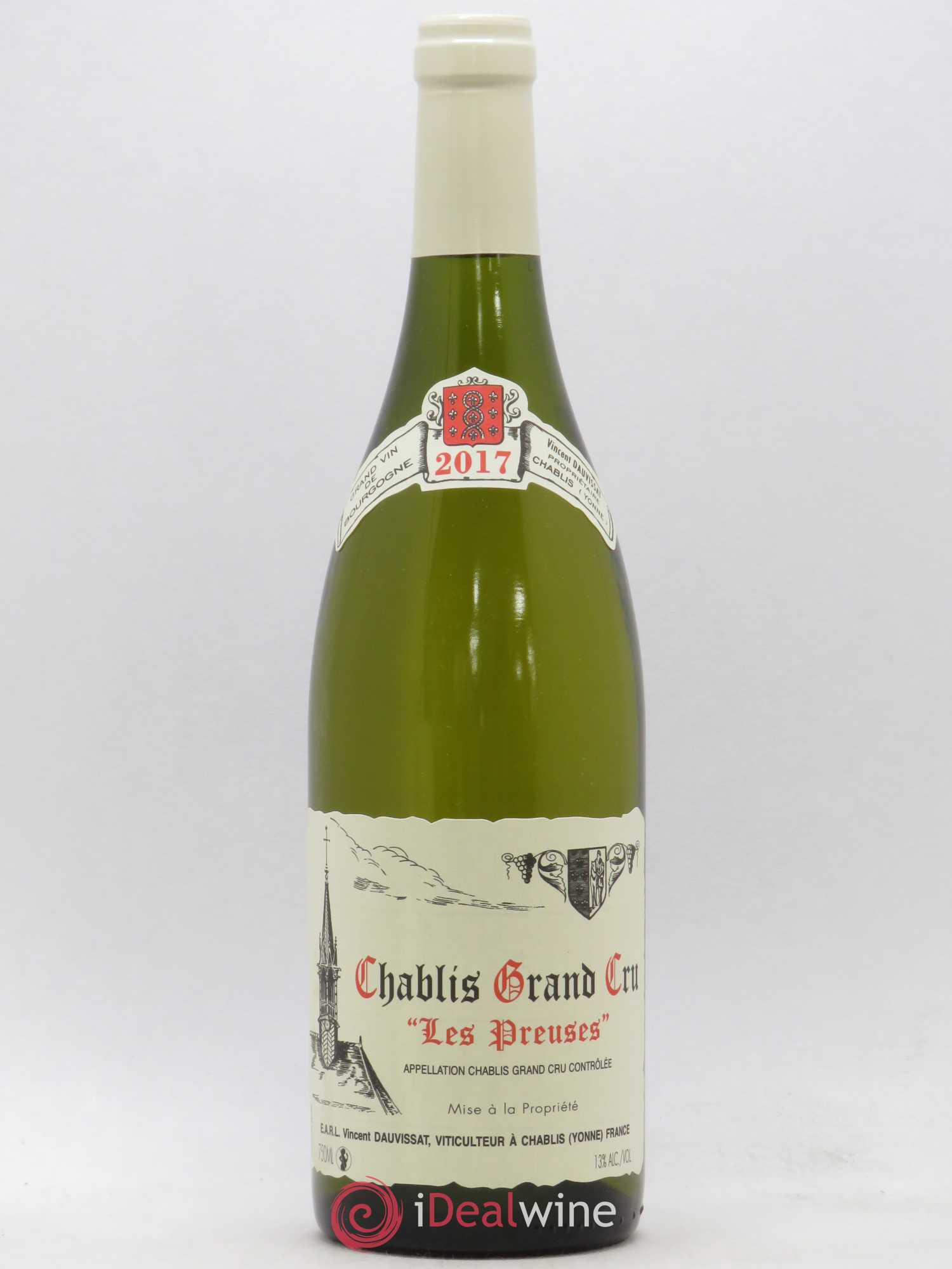 Chablis Grand Cru Les Preuses Vincent Dauvissat (Domaine) 2017 - Lot de 1 bouteille - 0