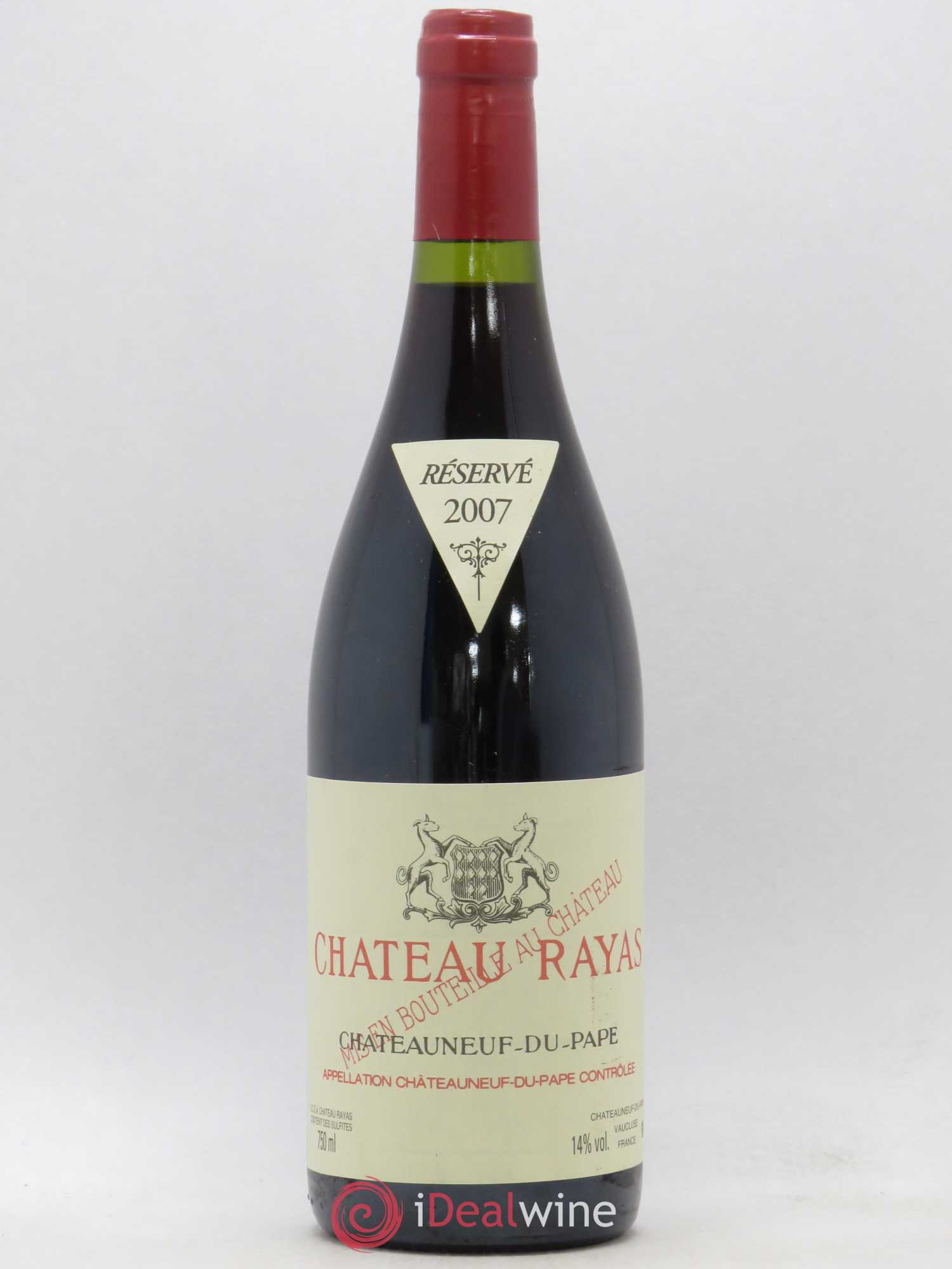 Châteauneuf-du-Pape Château Rayas Emmanuel Reynaud 2007 - Lot de 1 bouteille - 0