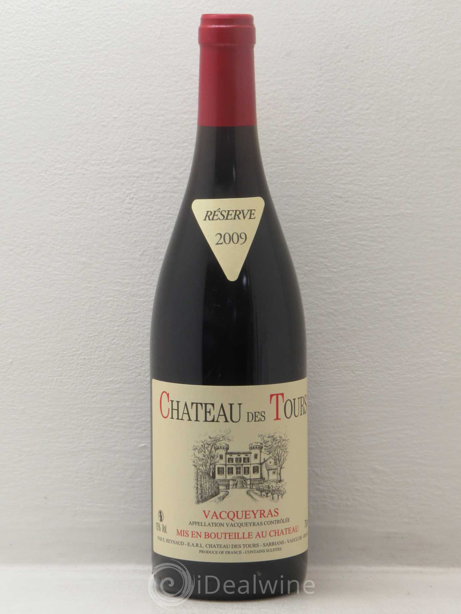 Vacqueyras Château des Tours Emmanuel Reynaud 2009 - Lot de 1 bouteille - 0