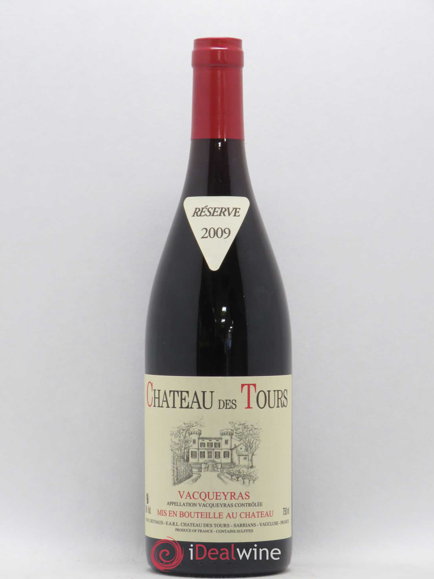 Vacqueyras Château des Tours Emmanuel Reynaud 2009 - Lot de 1 bouteille - 0