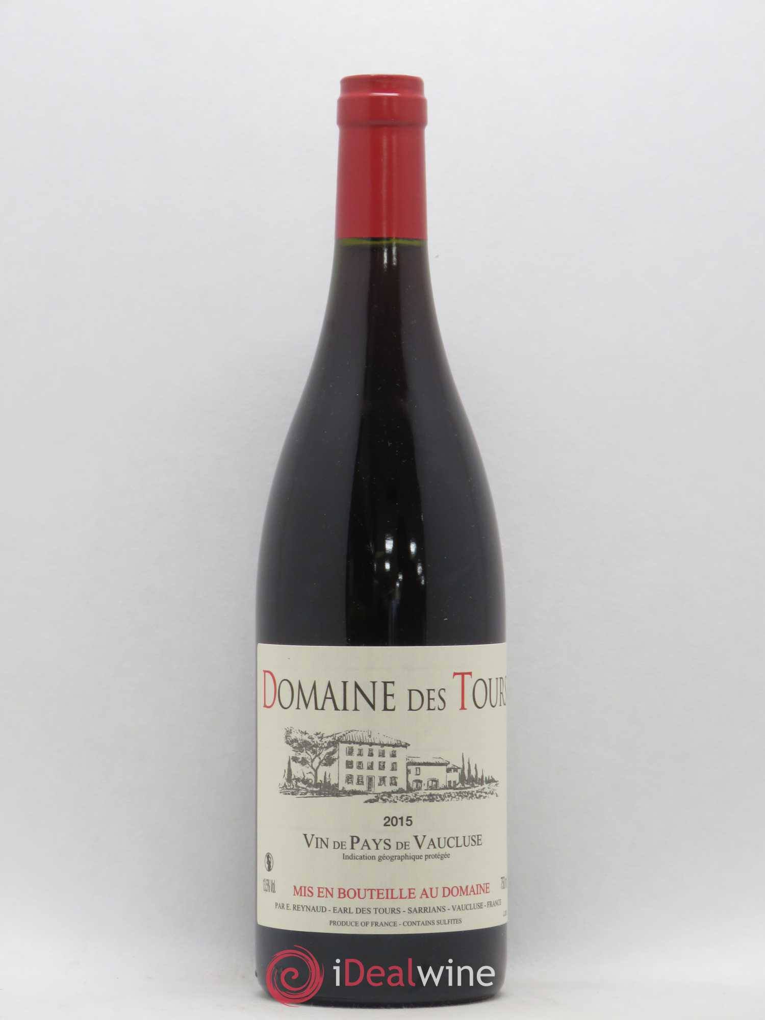 Vaucluse (Vin de Pays de Vaucluse) Domaine des Tours Emmanuel Reynaud 2015 - Lot de 1 bouteille - 0