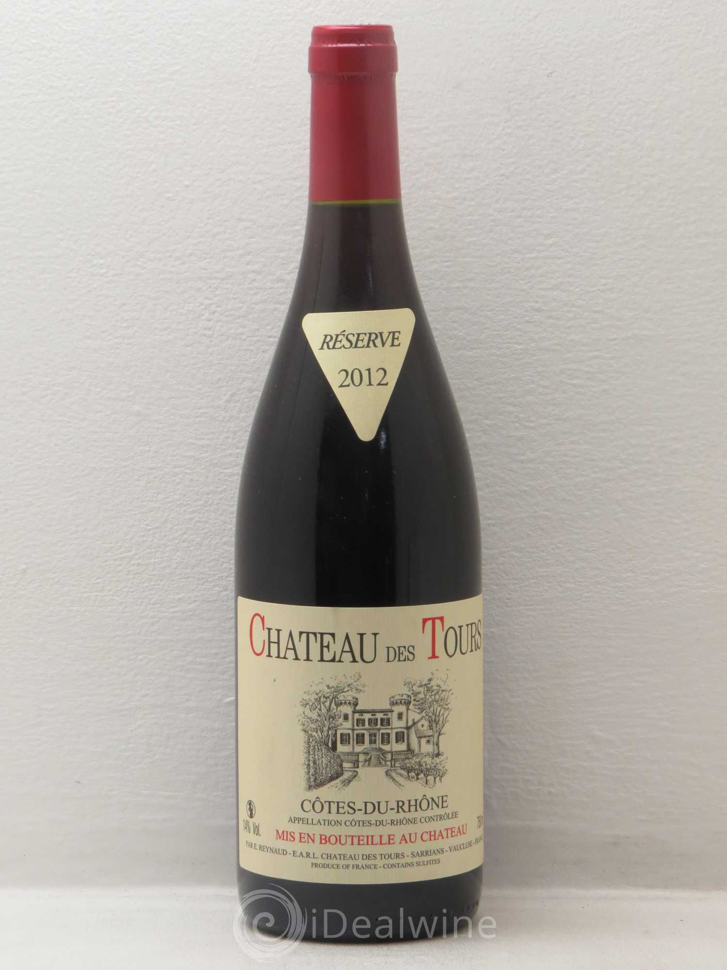 Côtes-du-Rhône Château des Tours Emmanuel Reynaud 2012 - Lot de 1 bouteille - 0