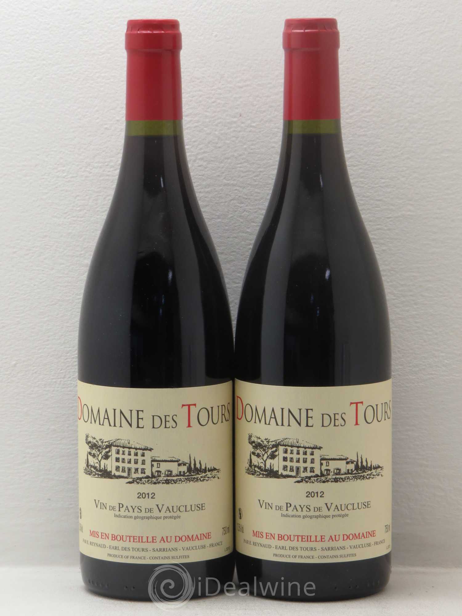 Vaucluse (Vin de Pays de Vaucluse) Domaine des Tours Emmanuel Reynaud 2012 - Lot de 2 bouteilles - 0