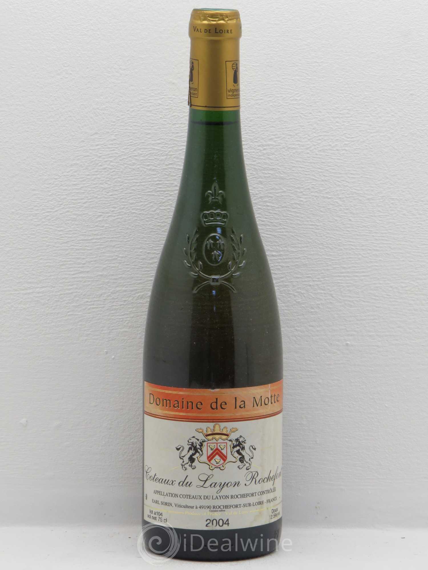 Coteaux du Layon Rochefort Domaine Motte 2004 - Posten von 1 Flasche - 0