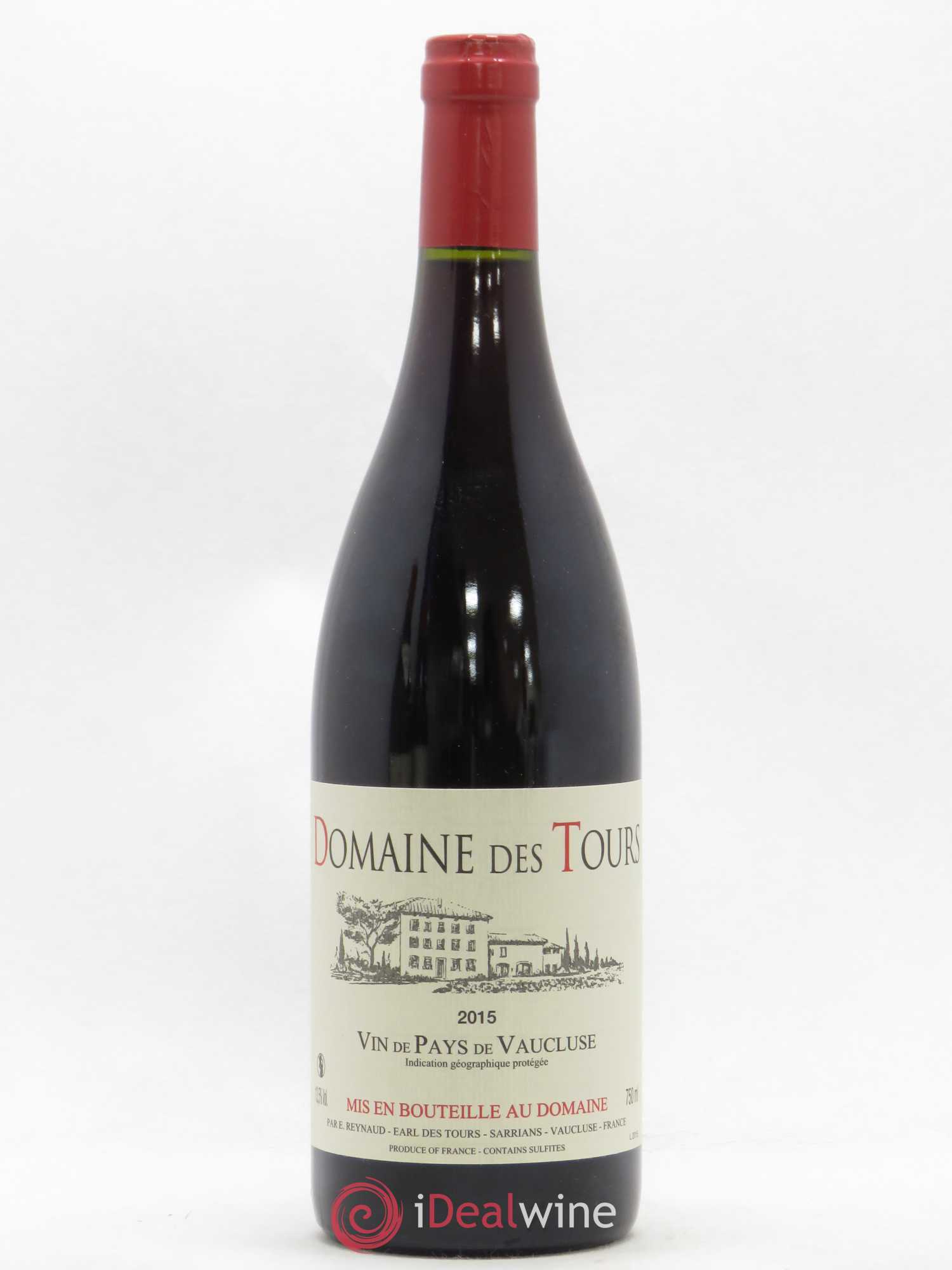 Vaucluse (Vin de Pays de Vaucluse) Domaine des Tours Emmanuel Reynaud 2015 - Lot de 1 bouteille - 0