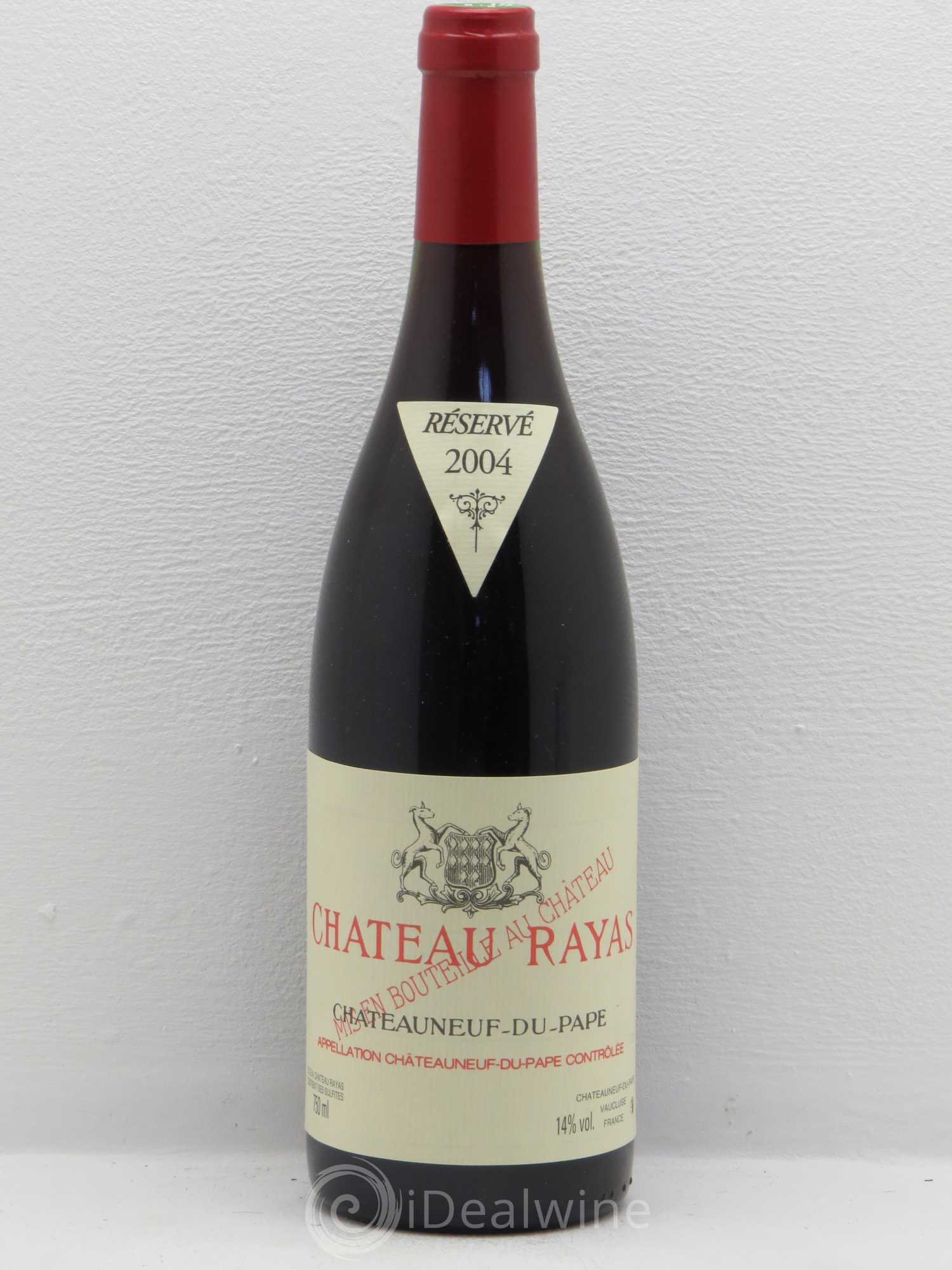 Châteauneuf-du-Pape Château Rayas Emmanuel Reynaud 2004 - Lot de 1 bouteille - 0