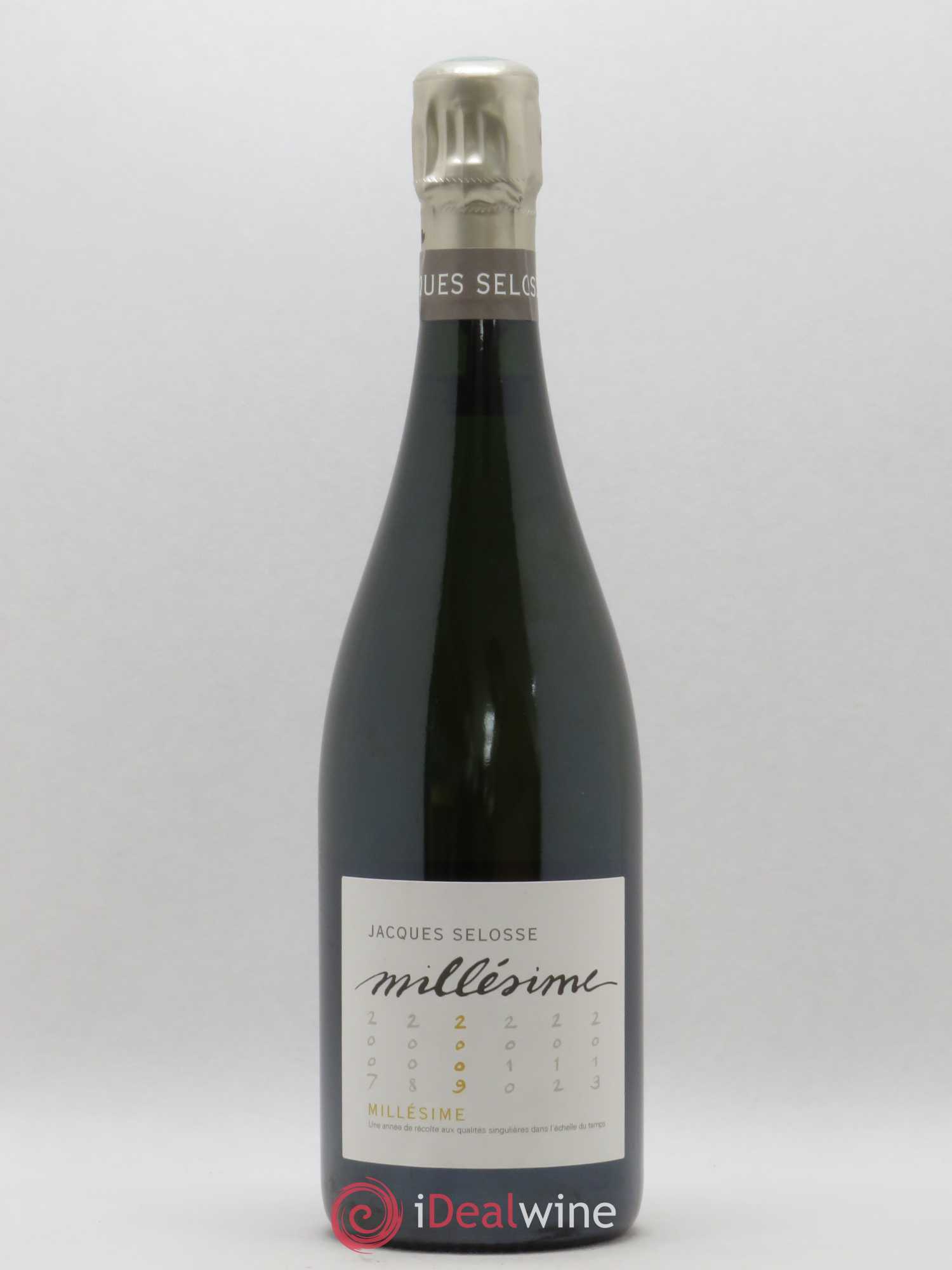 1er Cru Millésimé Extra-Brut Jacques Selosse 2009 - Lot de 1 bouteille - 0