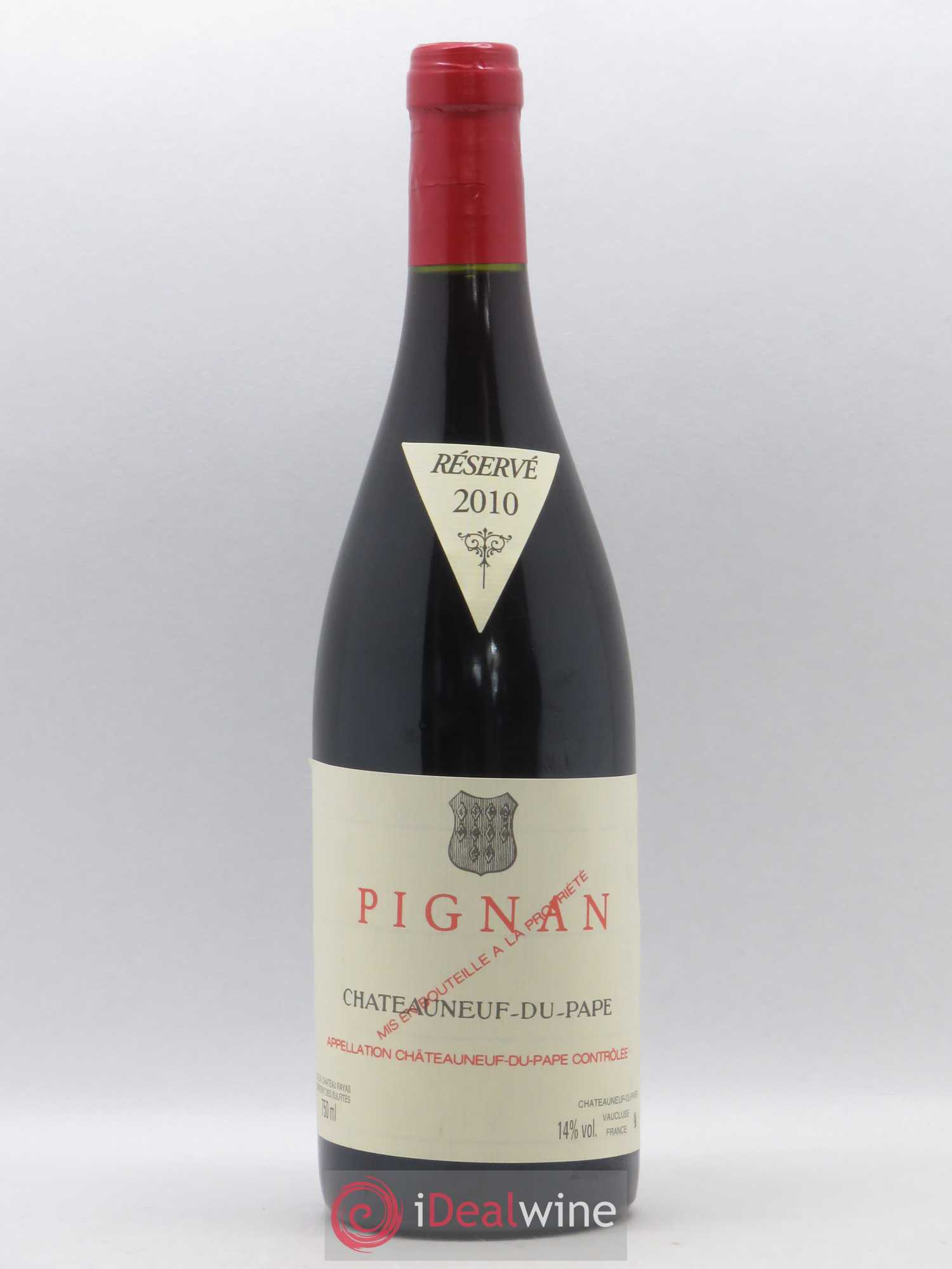 Châteauneuf-du-Pape Pignan Emmanuel Reynaud 2010 - Lot de 1 bouteille - 0