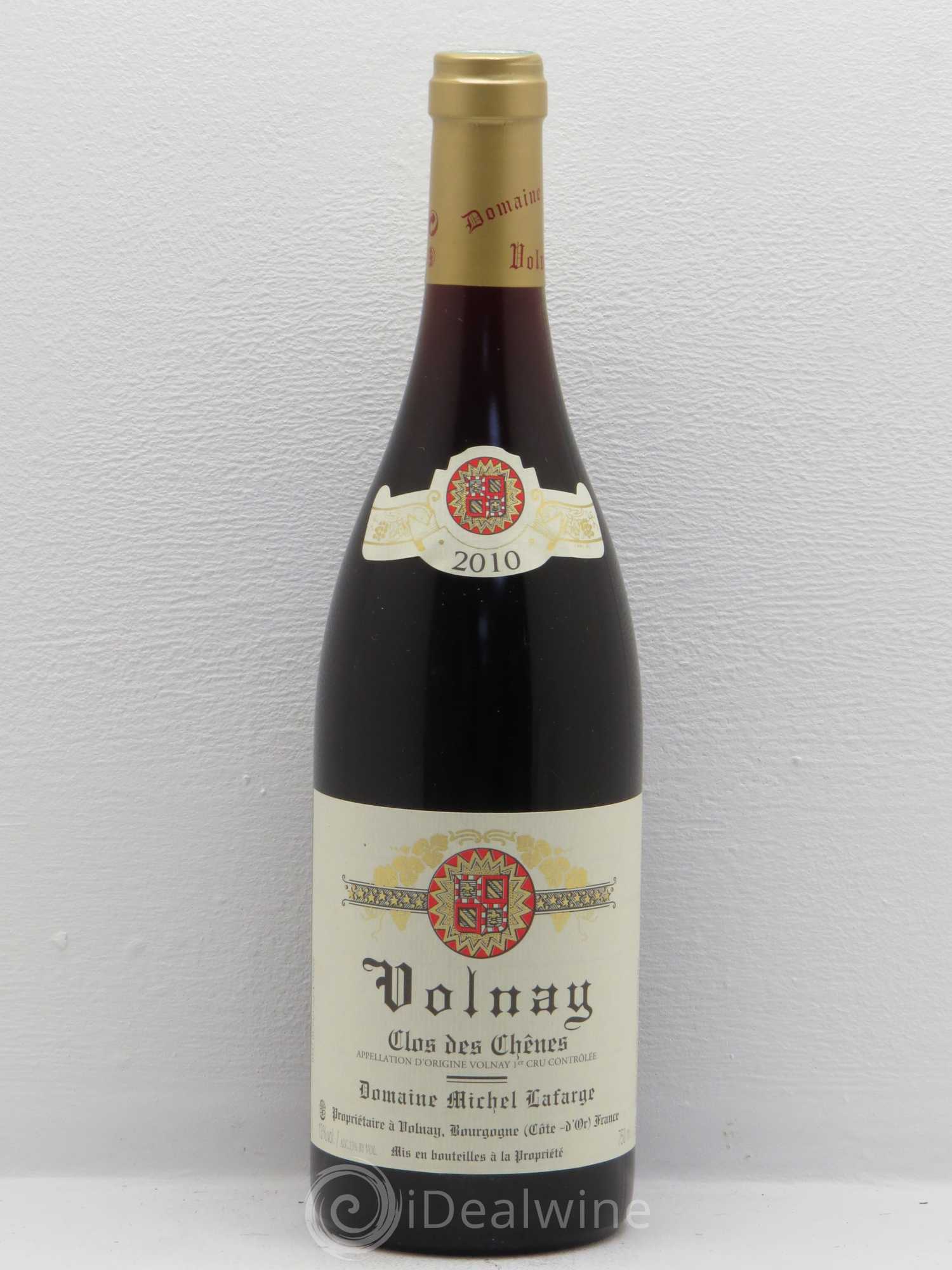 Volnay 1er Cru Clos des Chênes Lafarge (Domaine) 2010 - Lot de 1 bouteille - 0