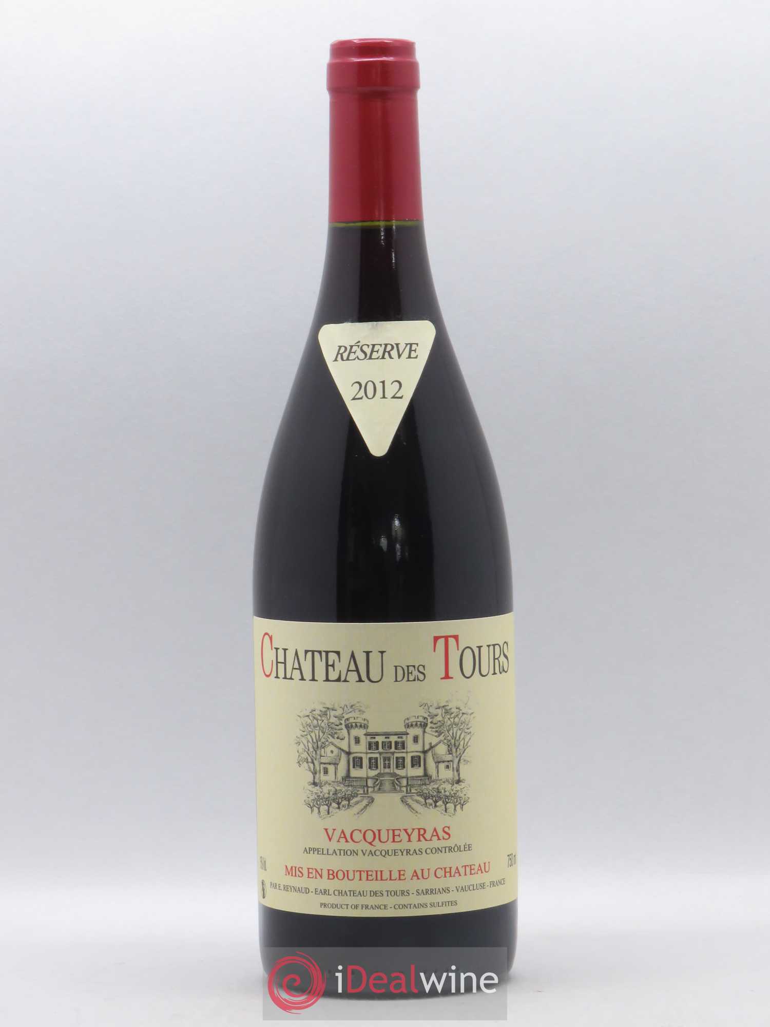 Vacqueyras Château des Tours Emmanuel Reynaud 2012 - Lot de 1 bouteille - 0