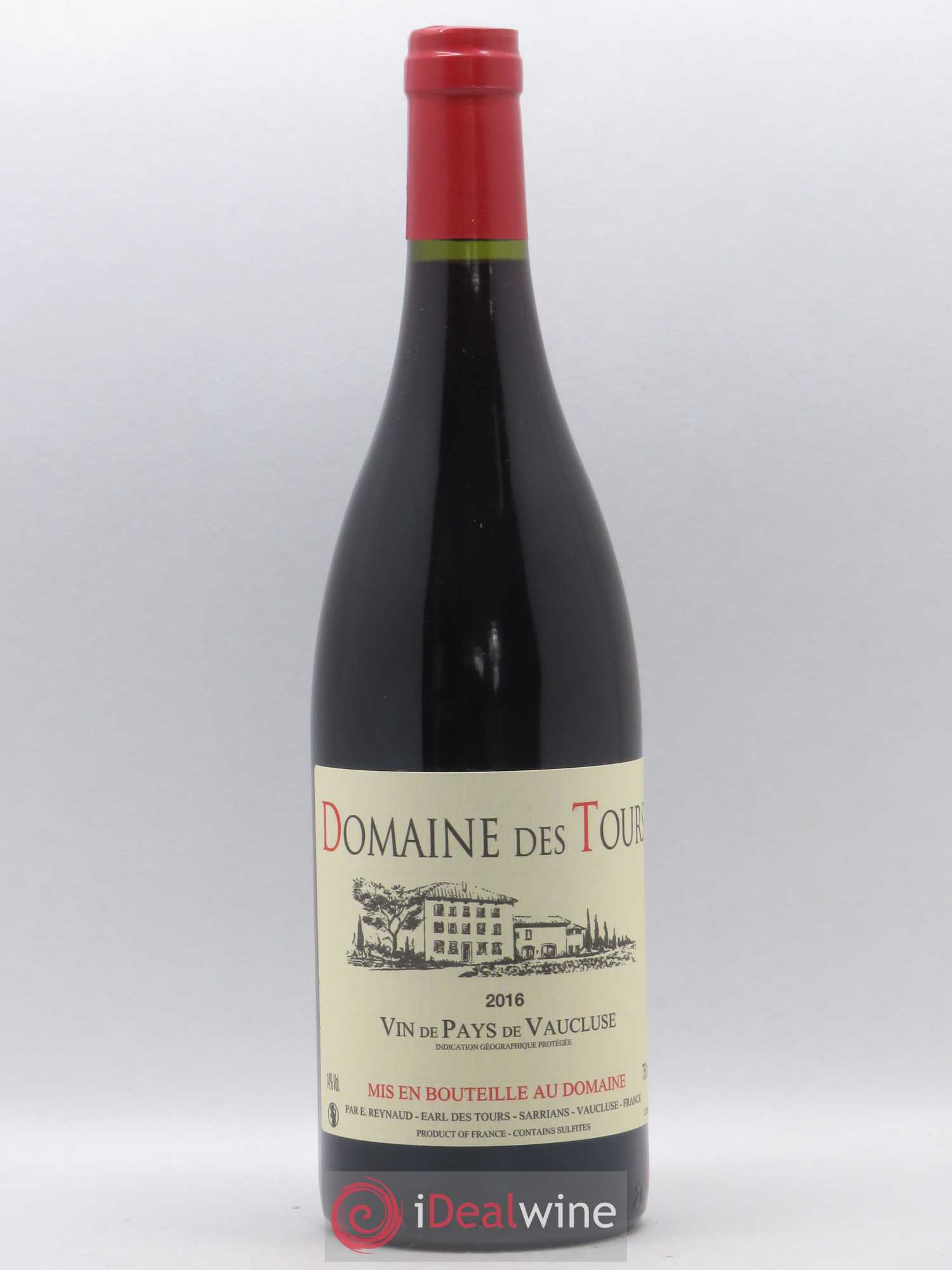 Vaucluse (Vin de Pays de Vaucluse) Domaine des Tours Emmanuel Reynaud 2016 - Lot de 1 bouteille - 0